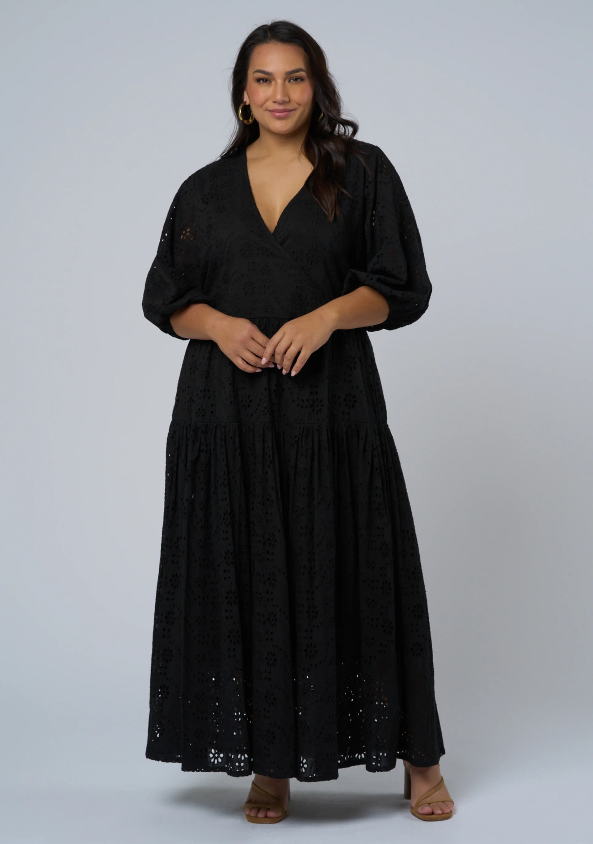Katrina Broderie Maxi Dress - Image 3