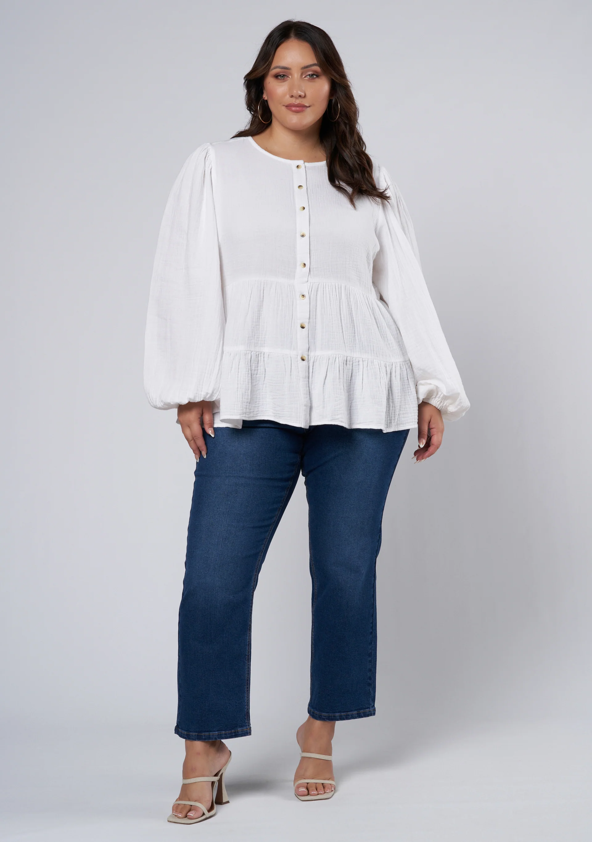 Lalita Tiered Cotton Top - Image 3