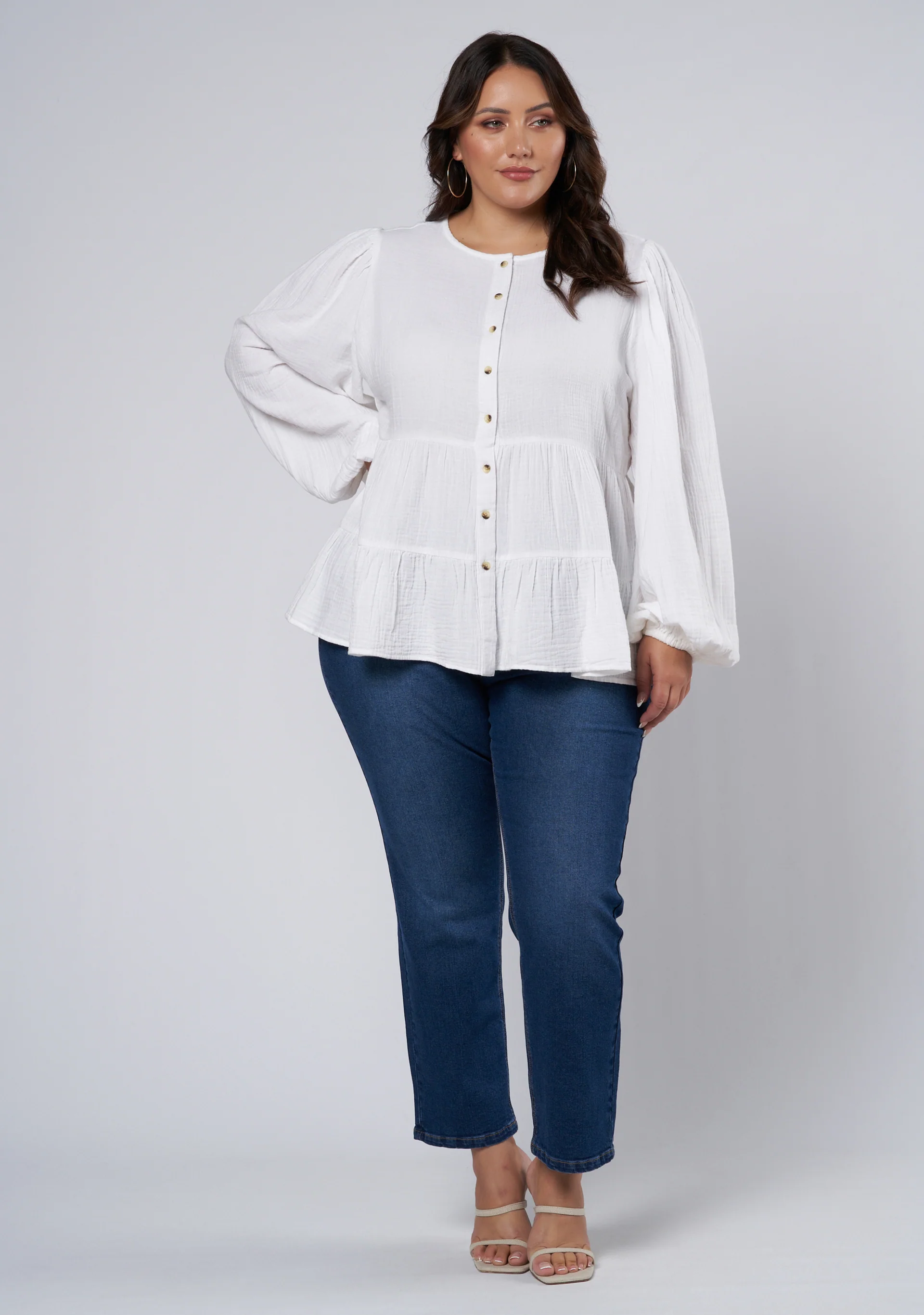 Lalita Tiered Cotton Top - Image 4