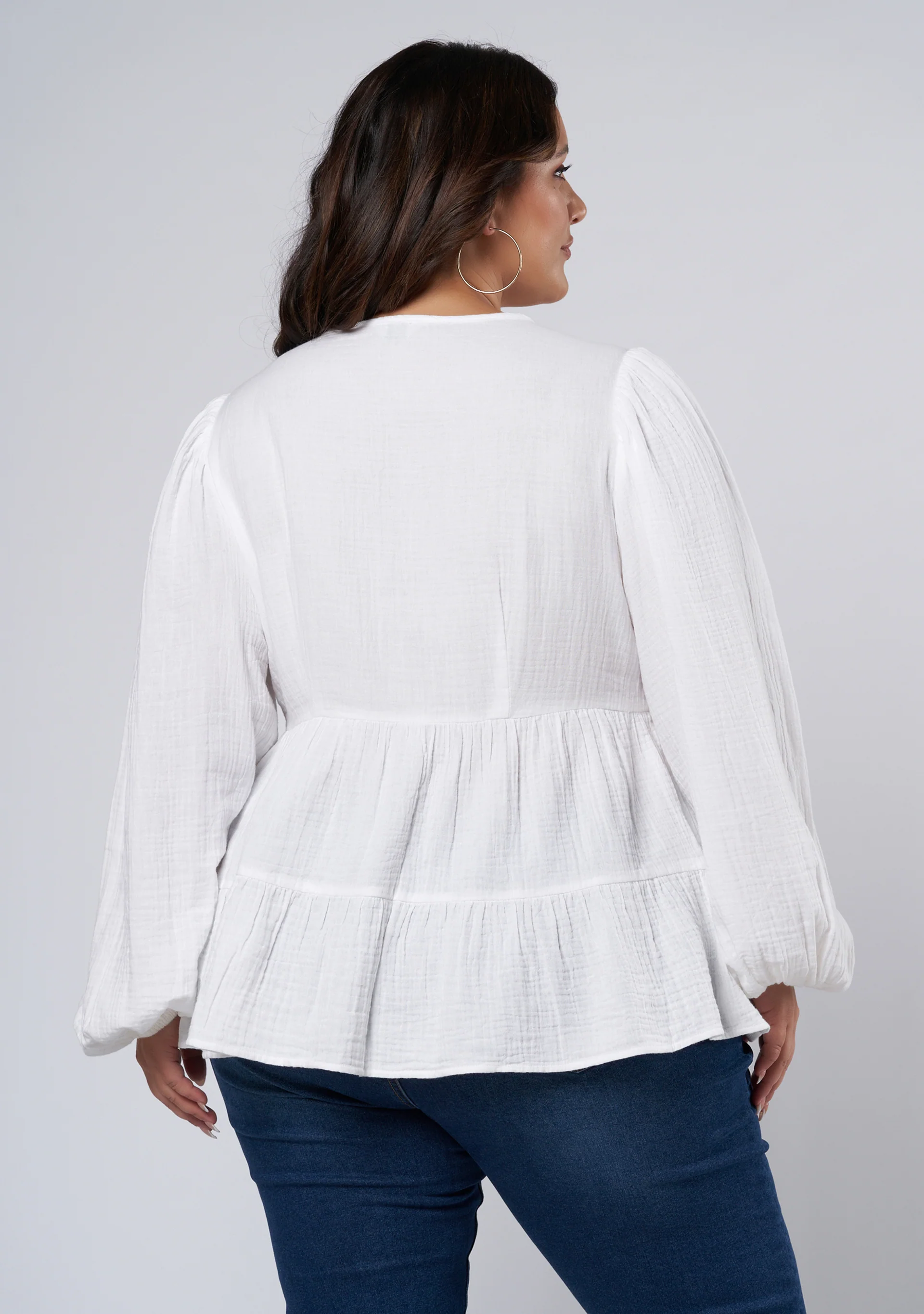 Lalita Tiered Cotton Top - Image 6