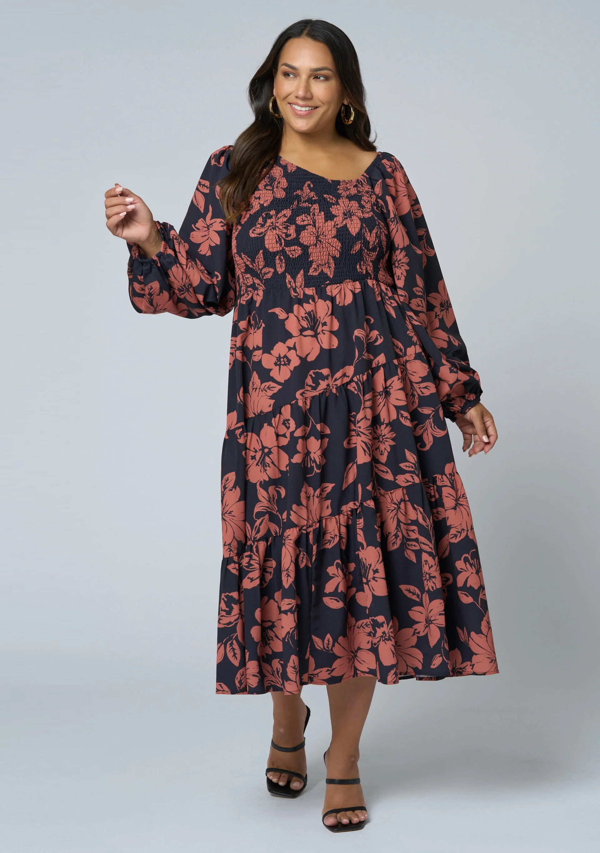 Lauren Asymmetric Midi Dress - Image 2