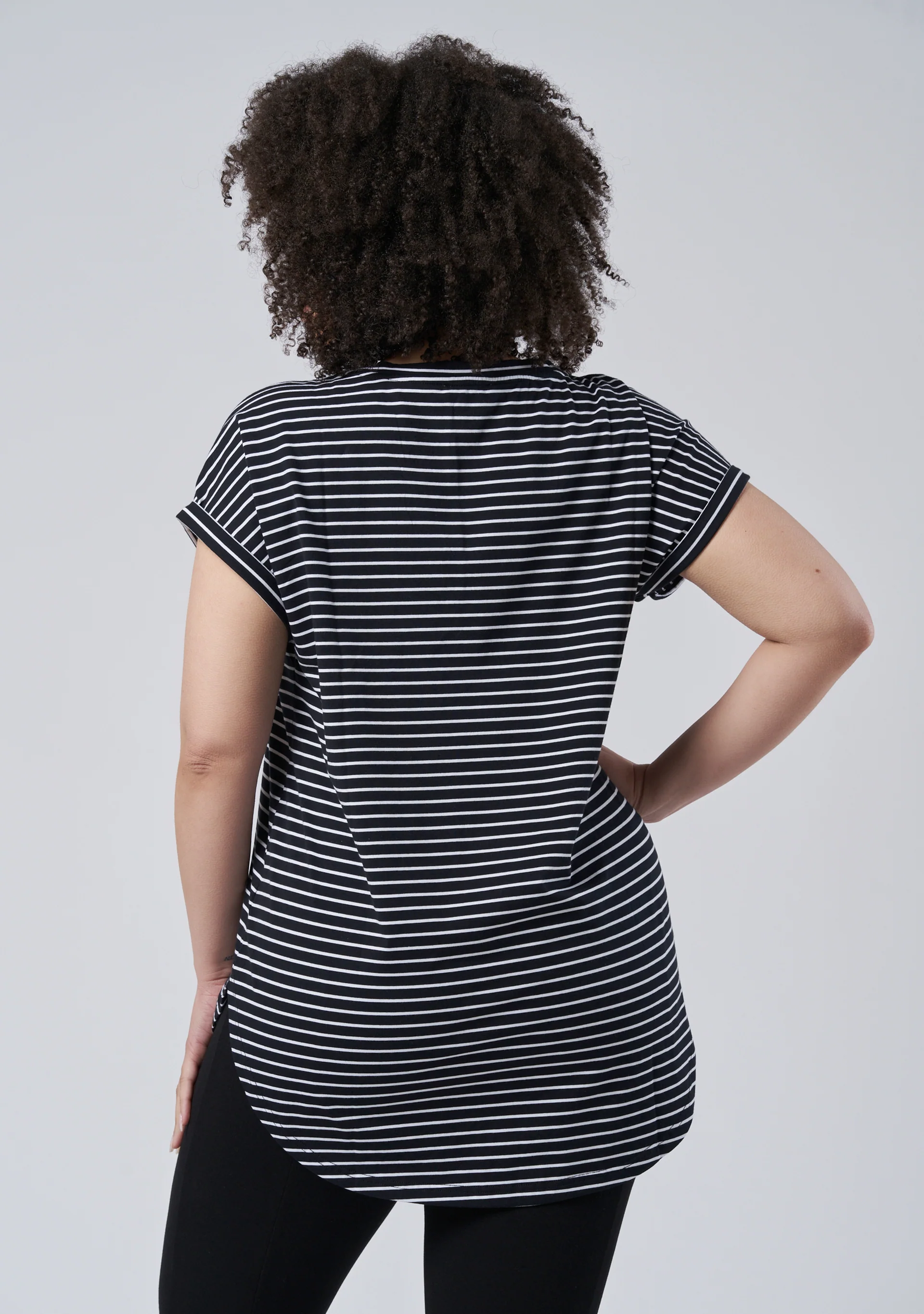 Lauren Longline Stripe Tee - Image 5