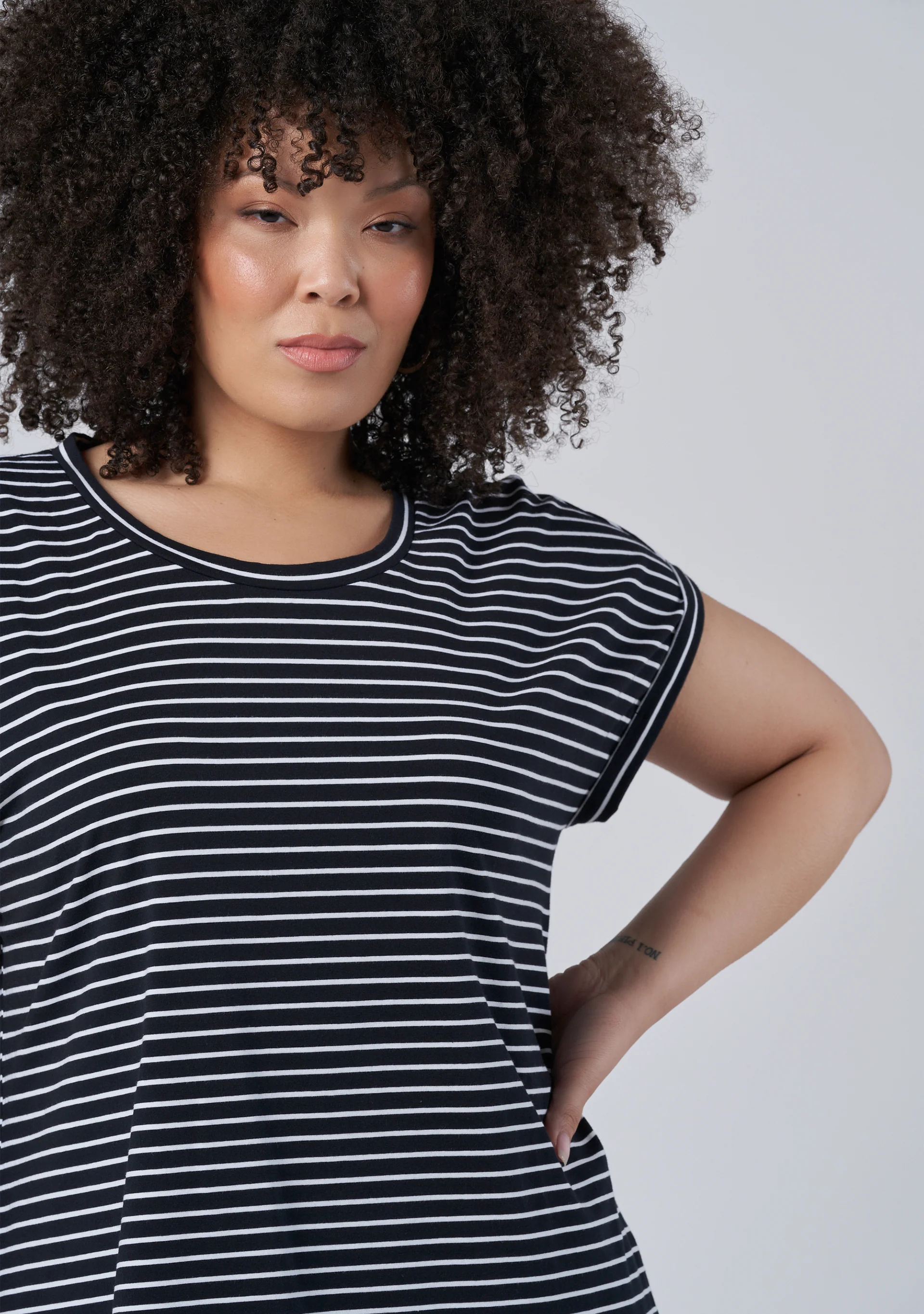 Lauren Longline Stripe Tee - Image 6