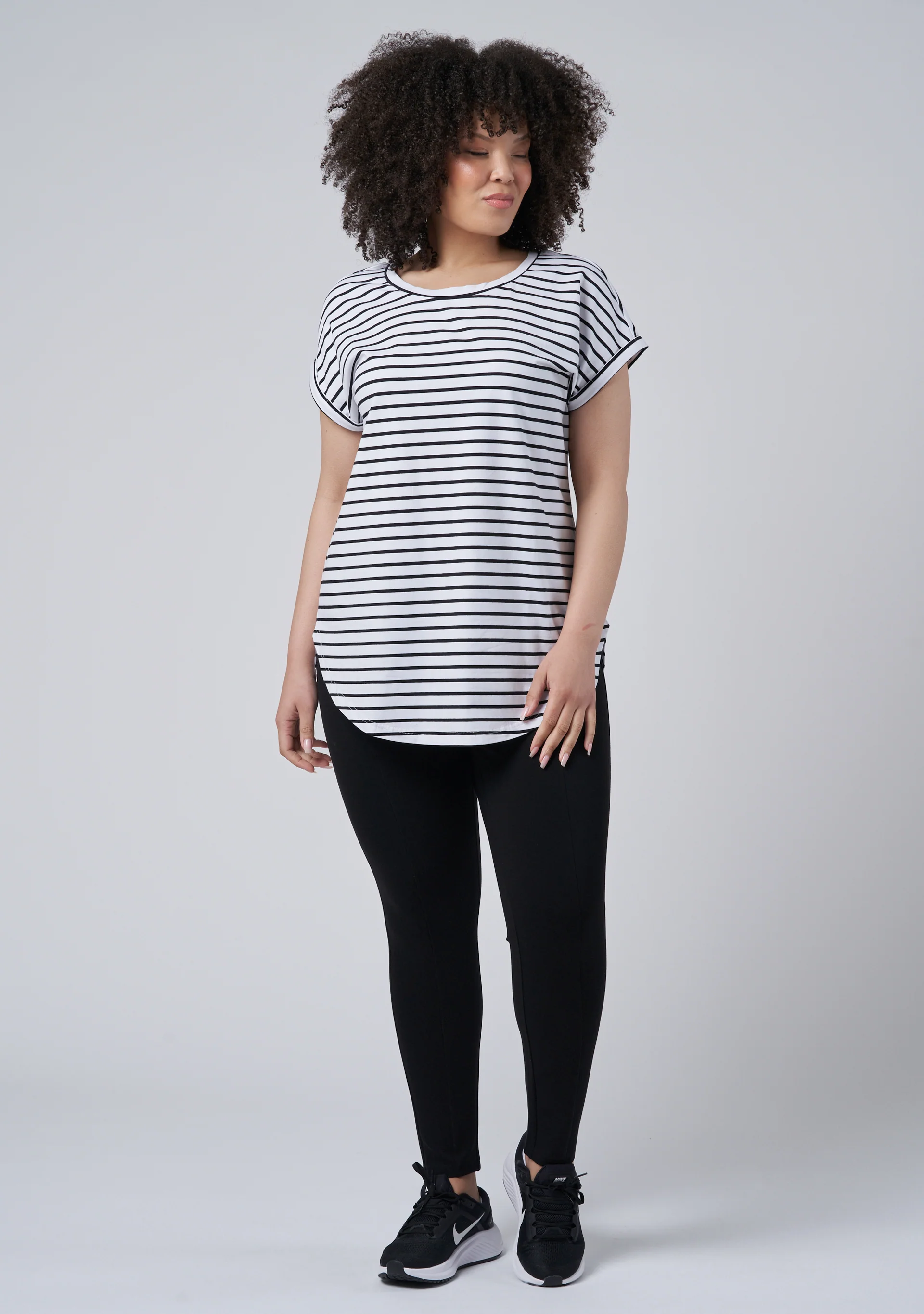 Lauren Longline Stripe Tee - Image 4