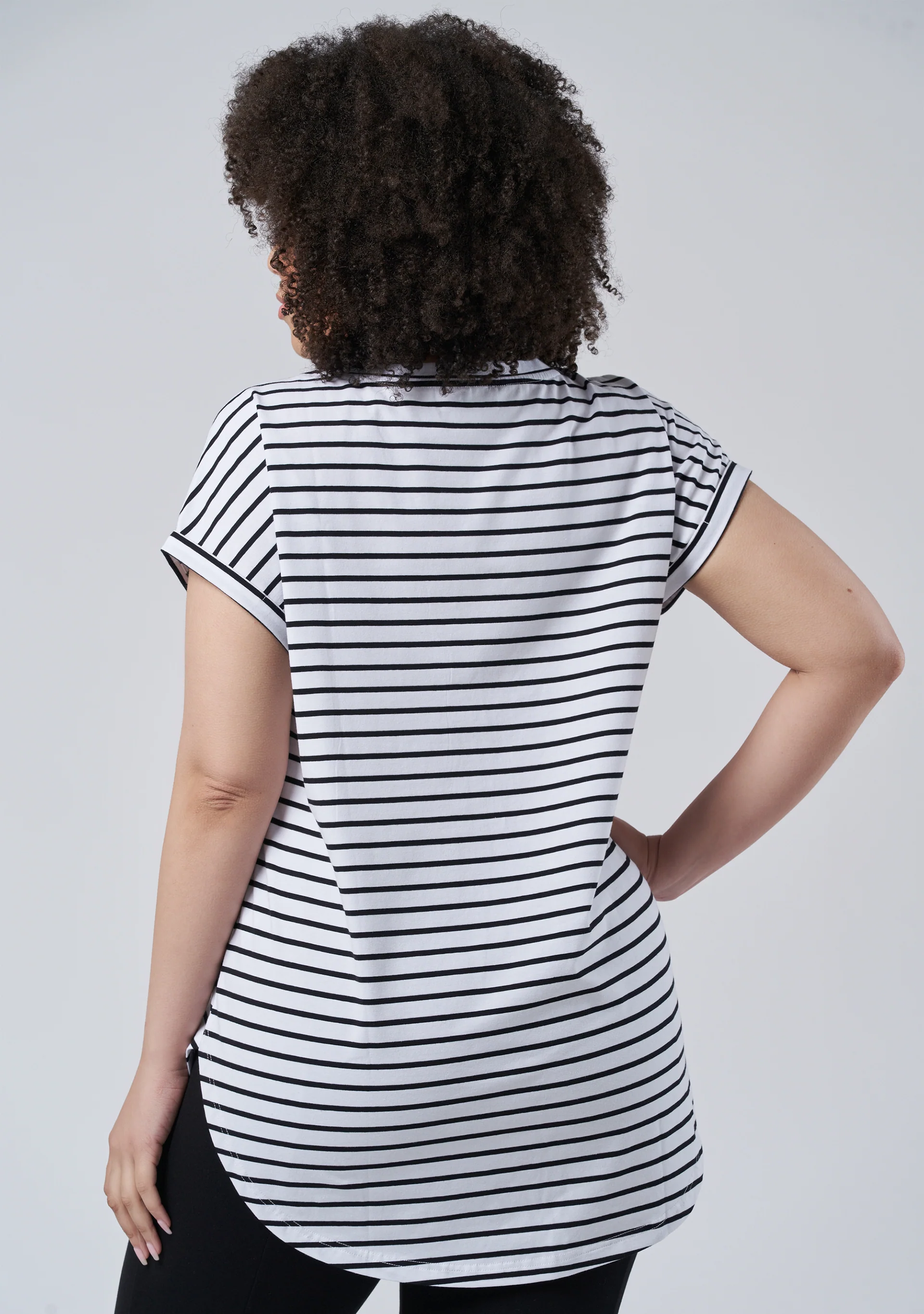 Lauren Longline Stripe Tee - Image 6