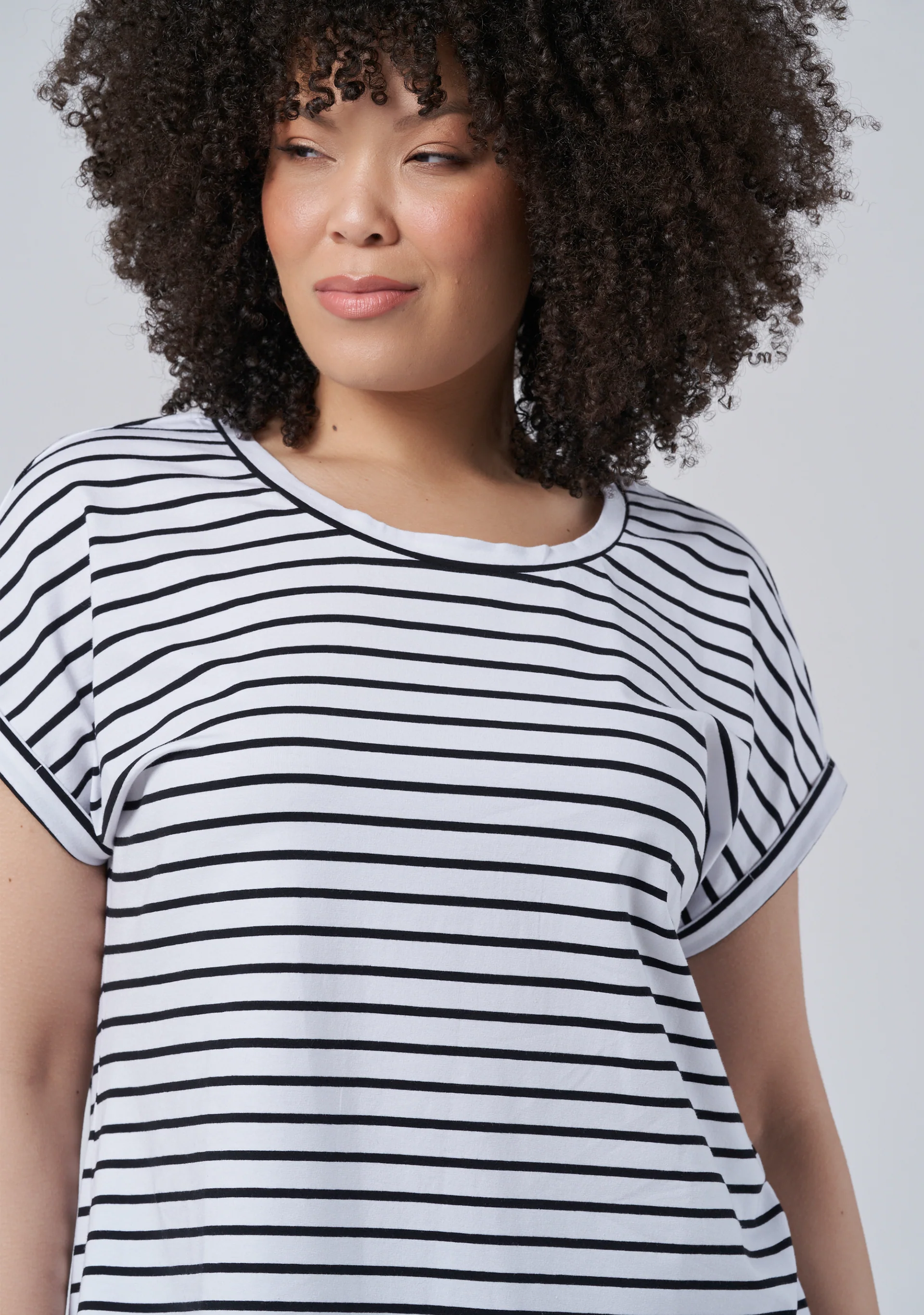 Lauren Longline Stripe Tee - Image 7