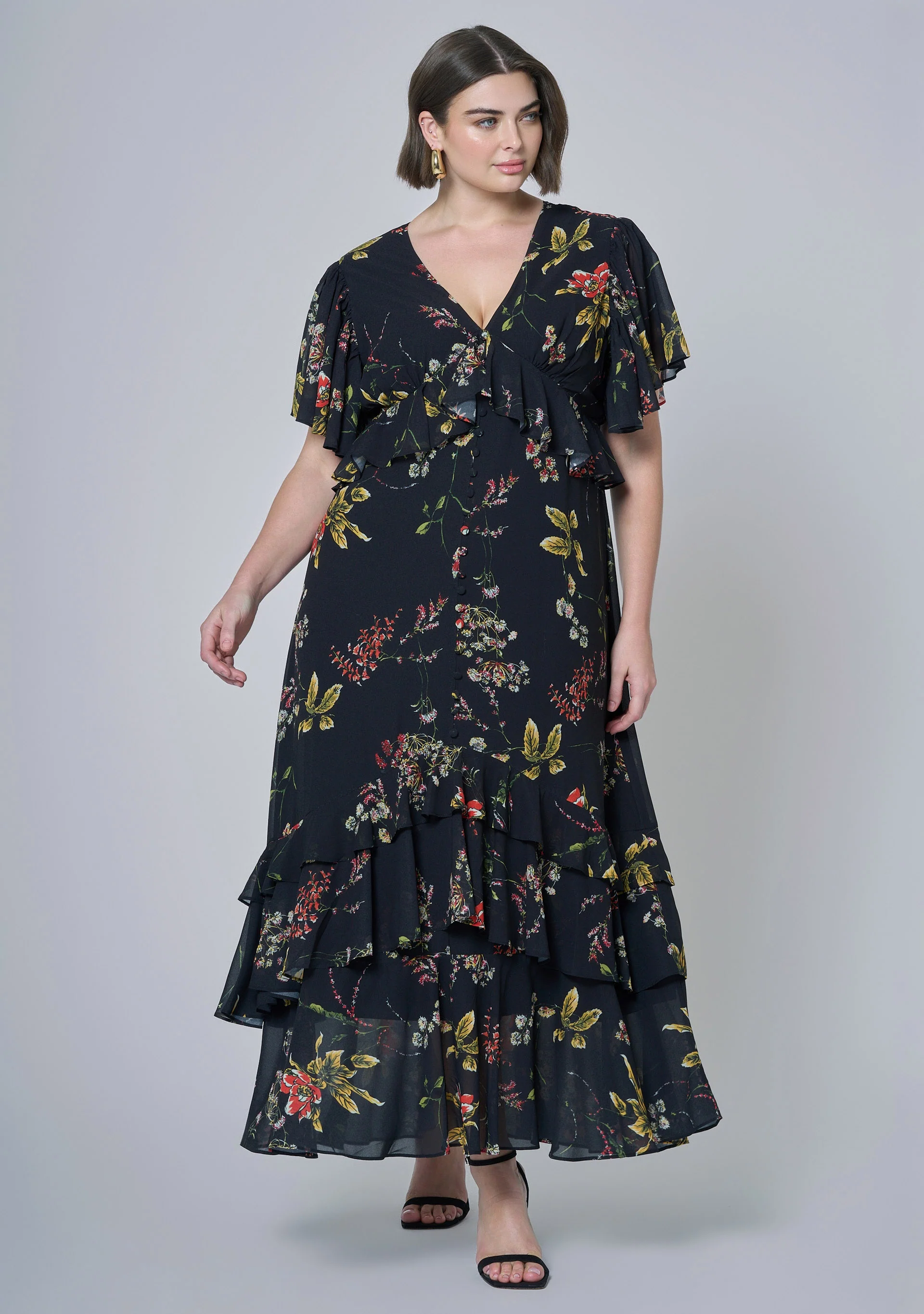 Lavinia Frill Maxi Dress - Image 2