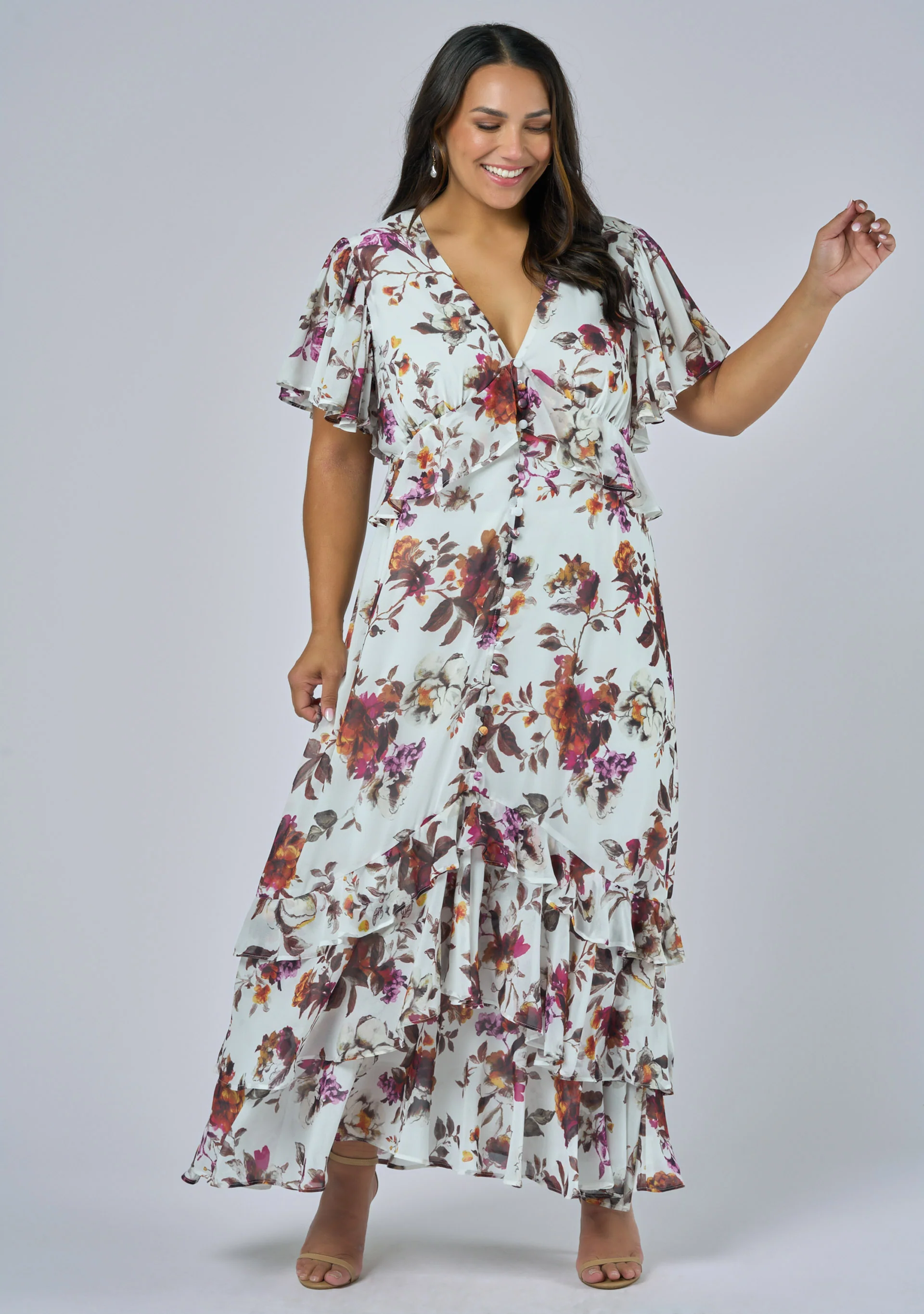 Lavinia Frill Maxi Dress - Image 2