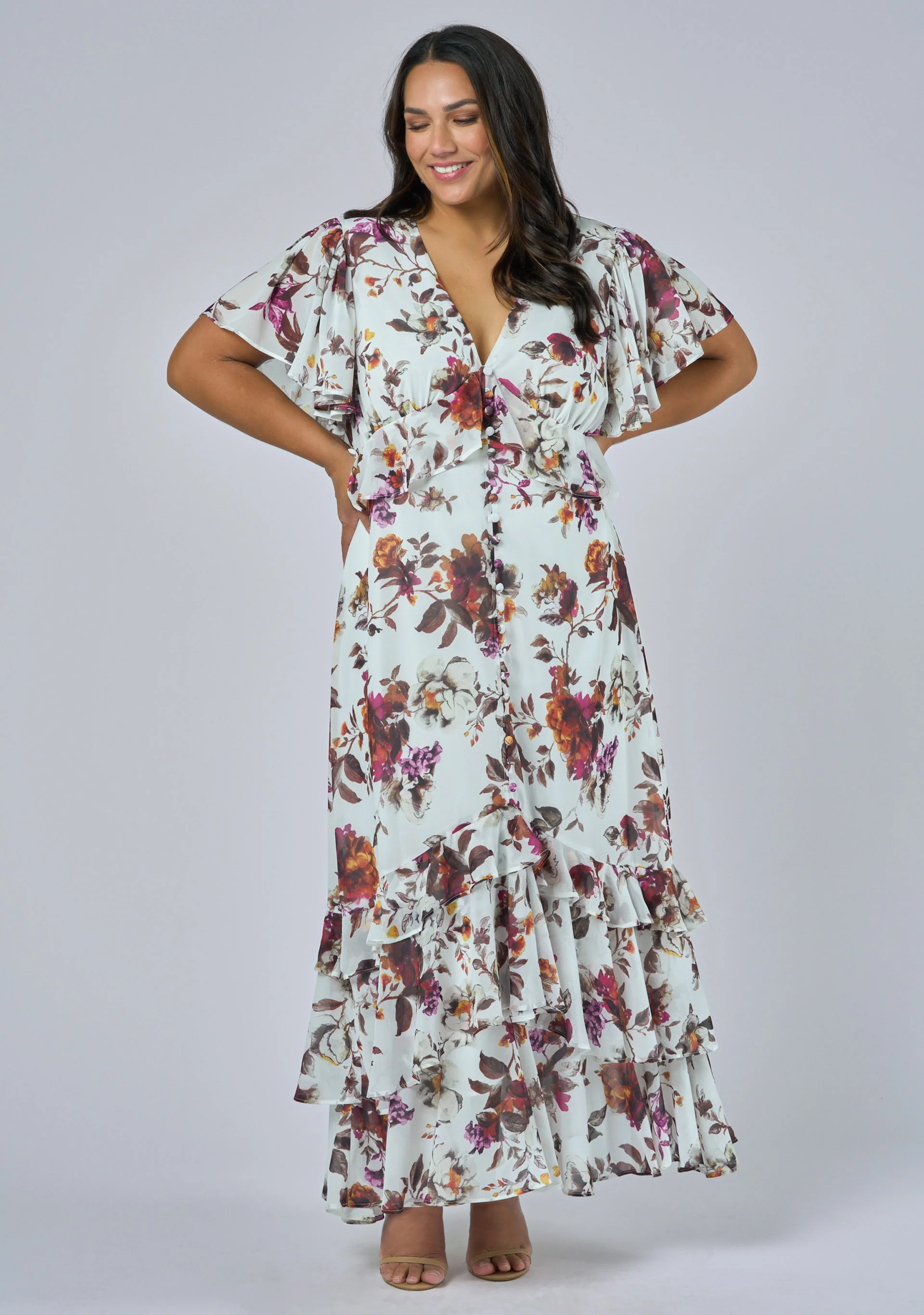 Lavinia Frill Maxi Dress - Image 4