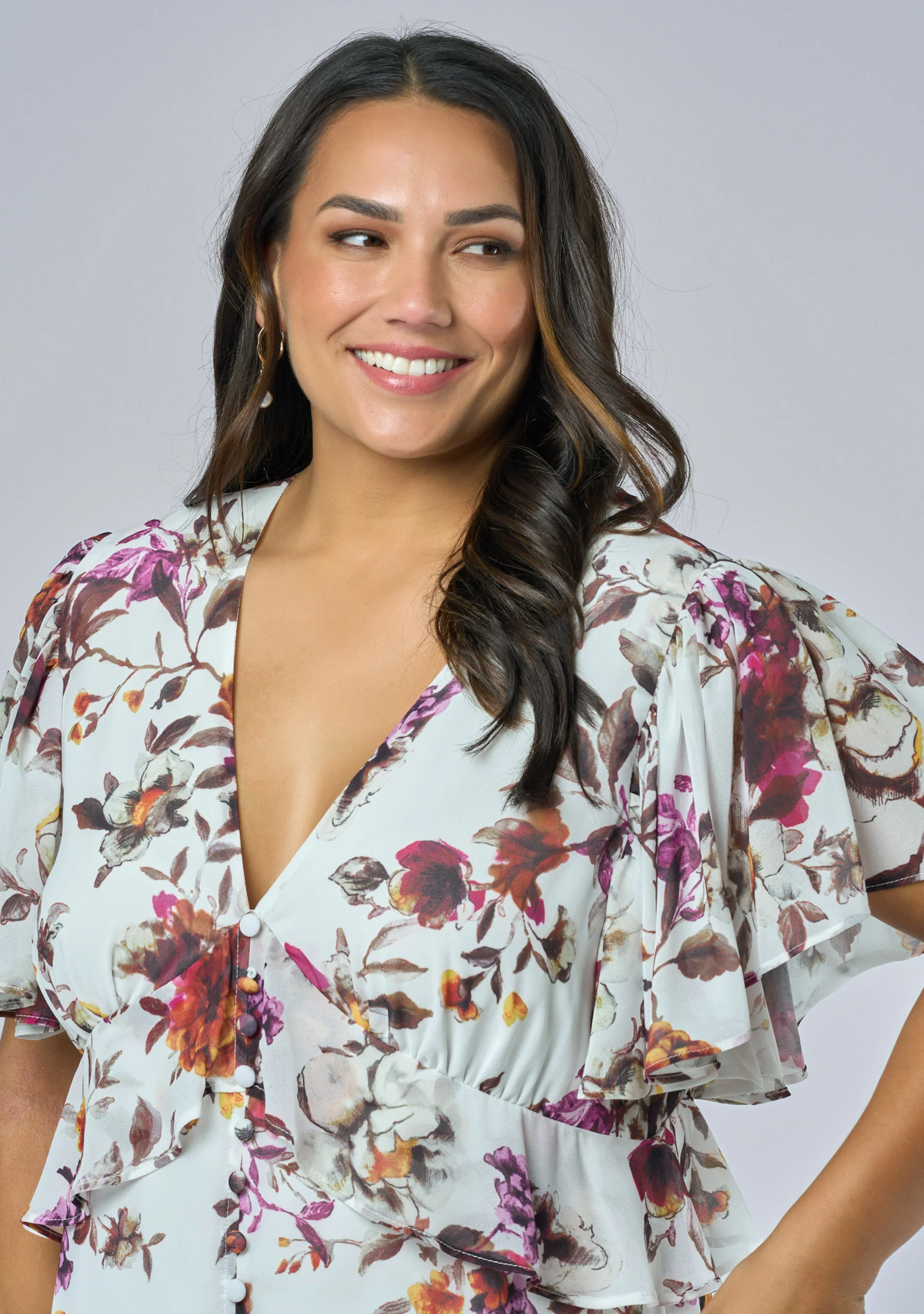 Lavinia Frill Maxi Dress - Image 7