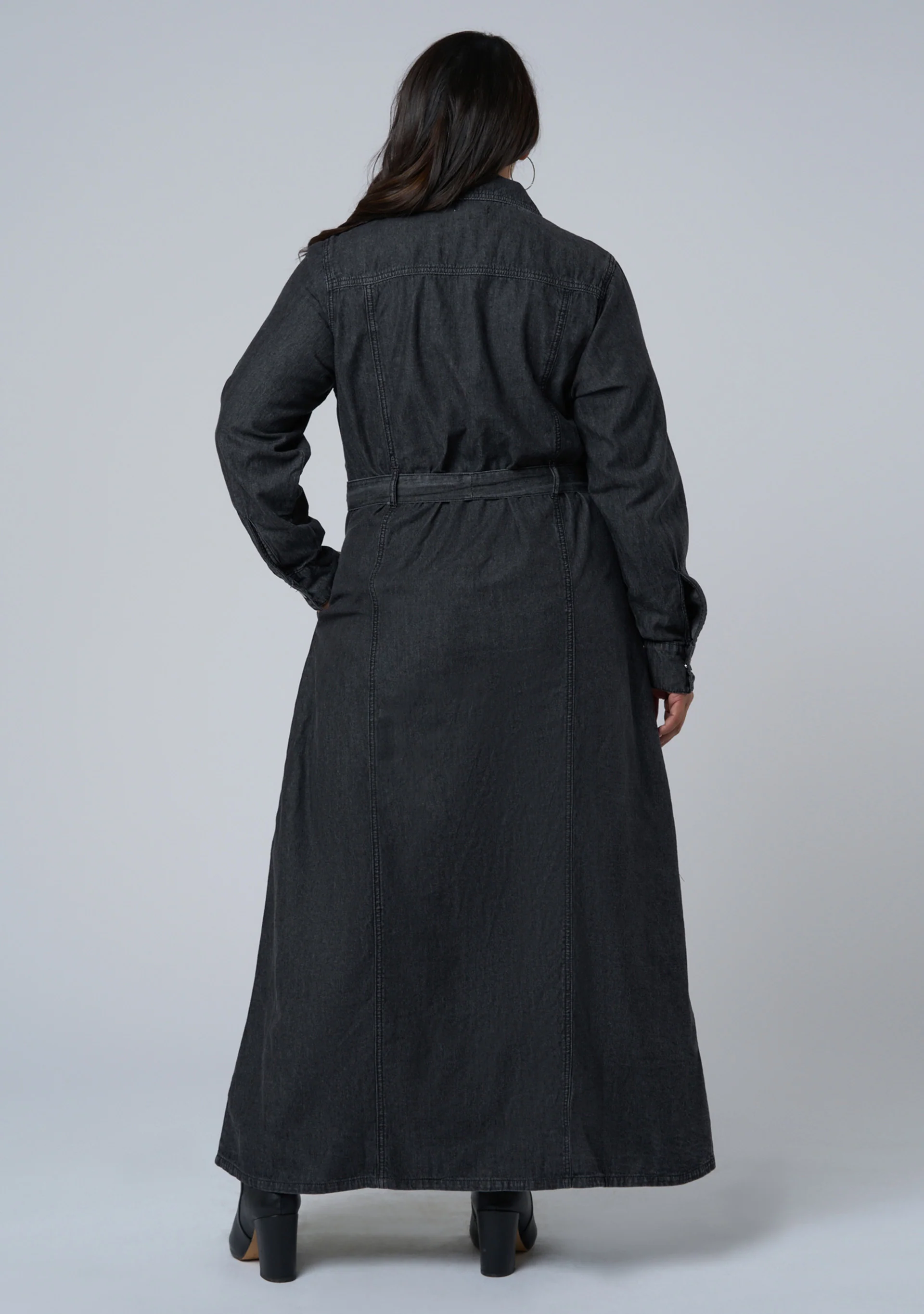 Leah Maxi Chambray Dress - Image 5