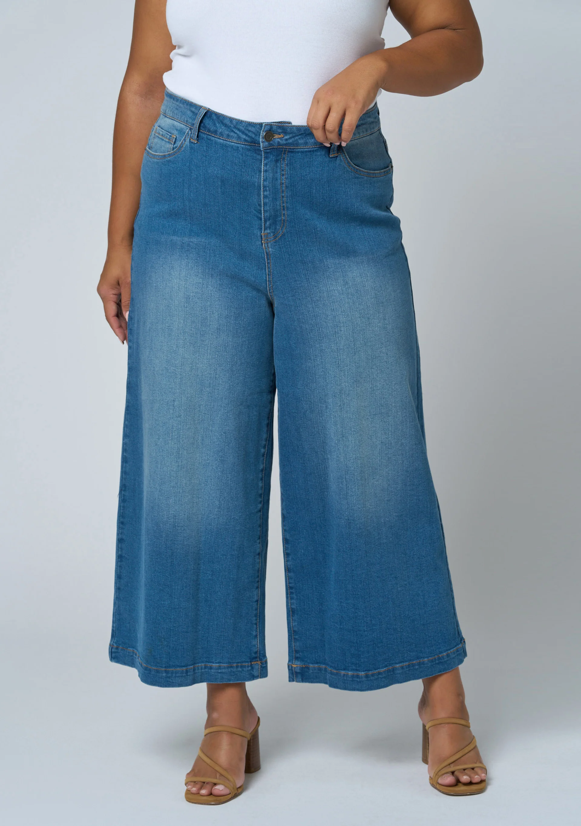 Leigh Denim Culotte - Image 2