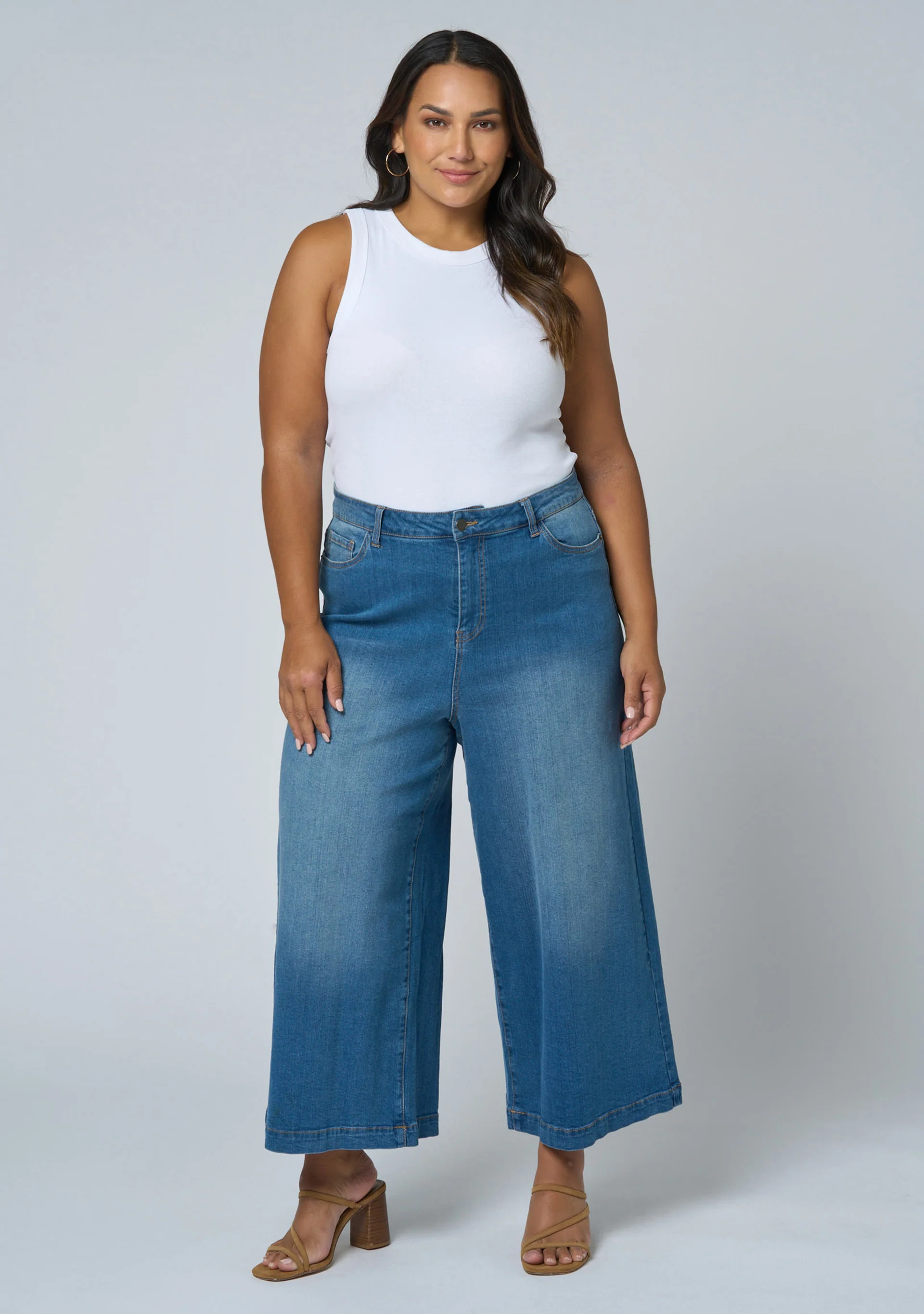 Leigh Denim Culotte - Image 3