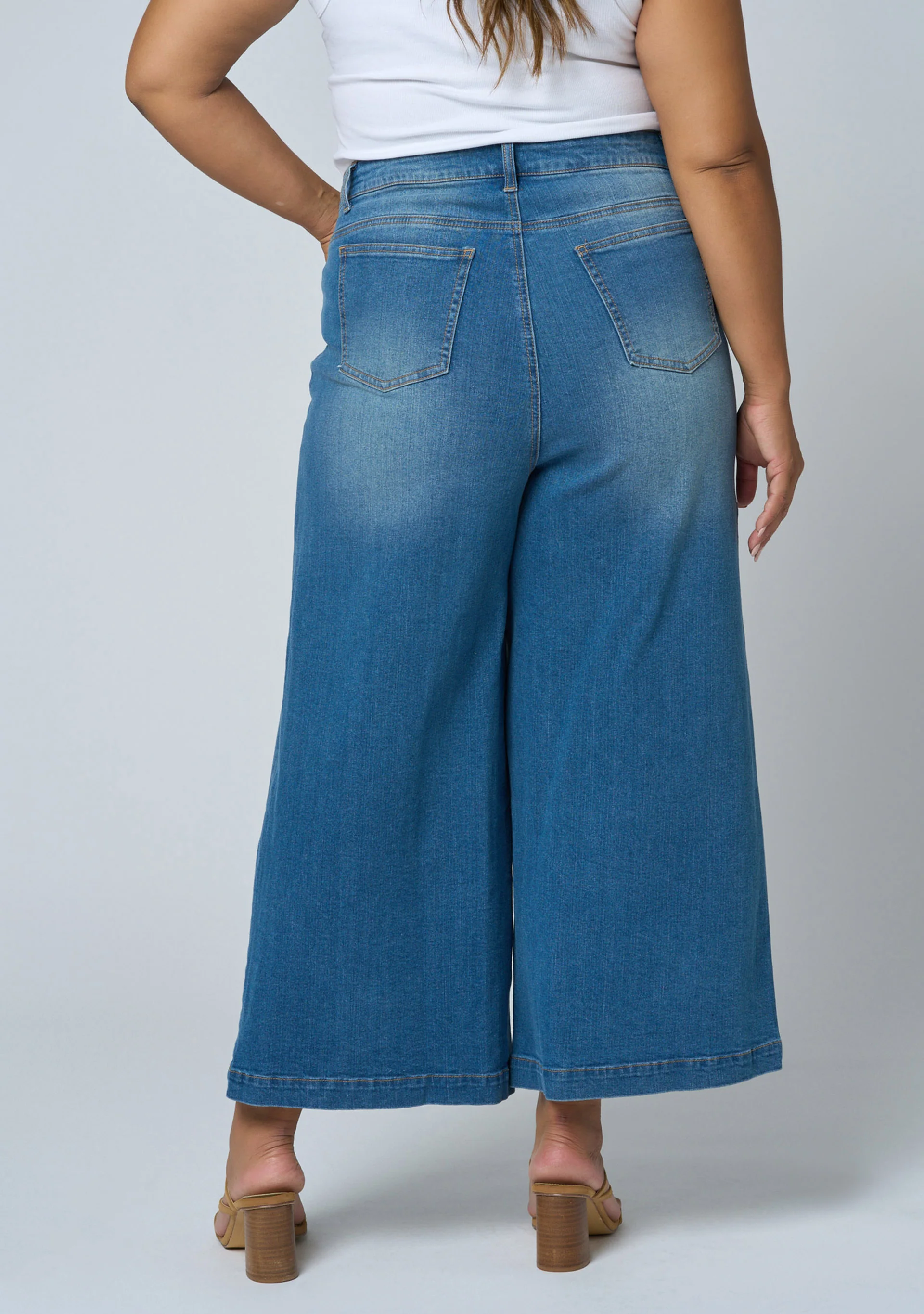 Leigh Denim Culotte - Image 5
