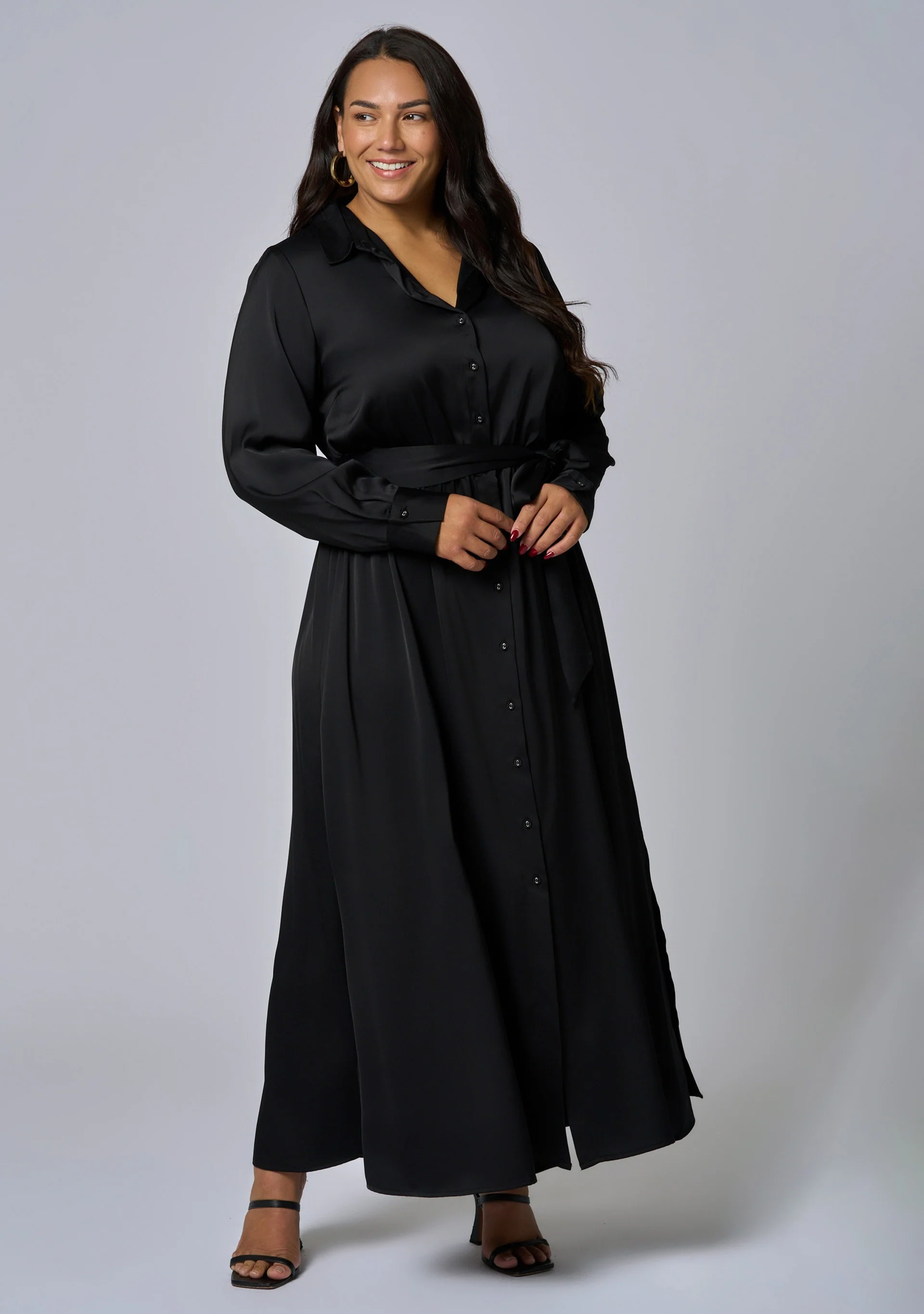 Lesley Satin Maxi Dress - Image 2