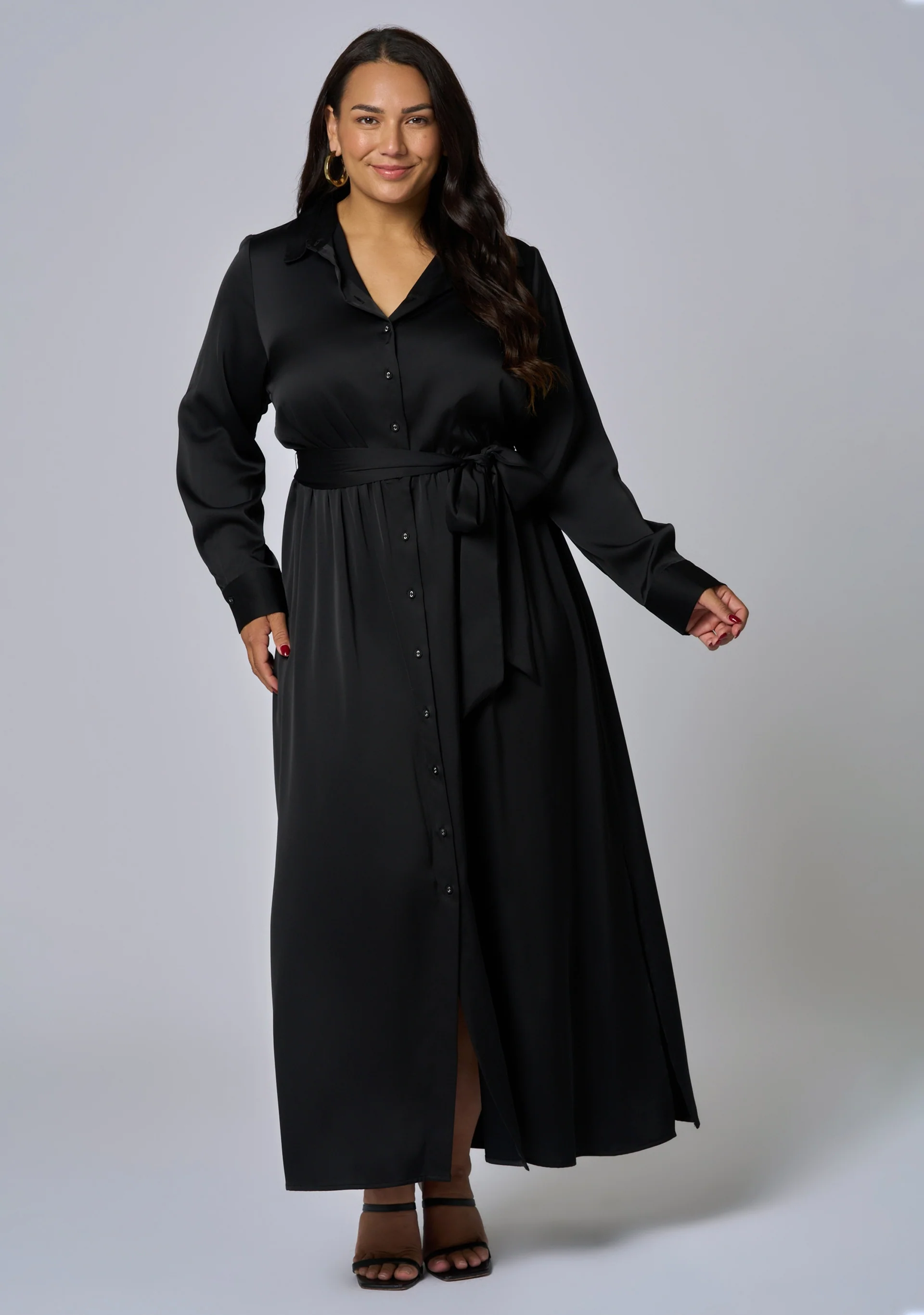 Lesley Satin Maxi Dress - Image 3