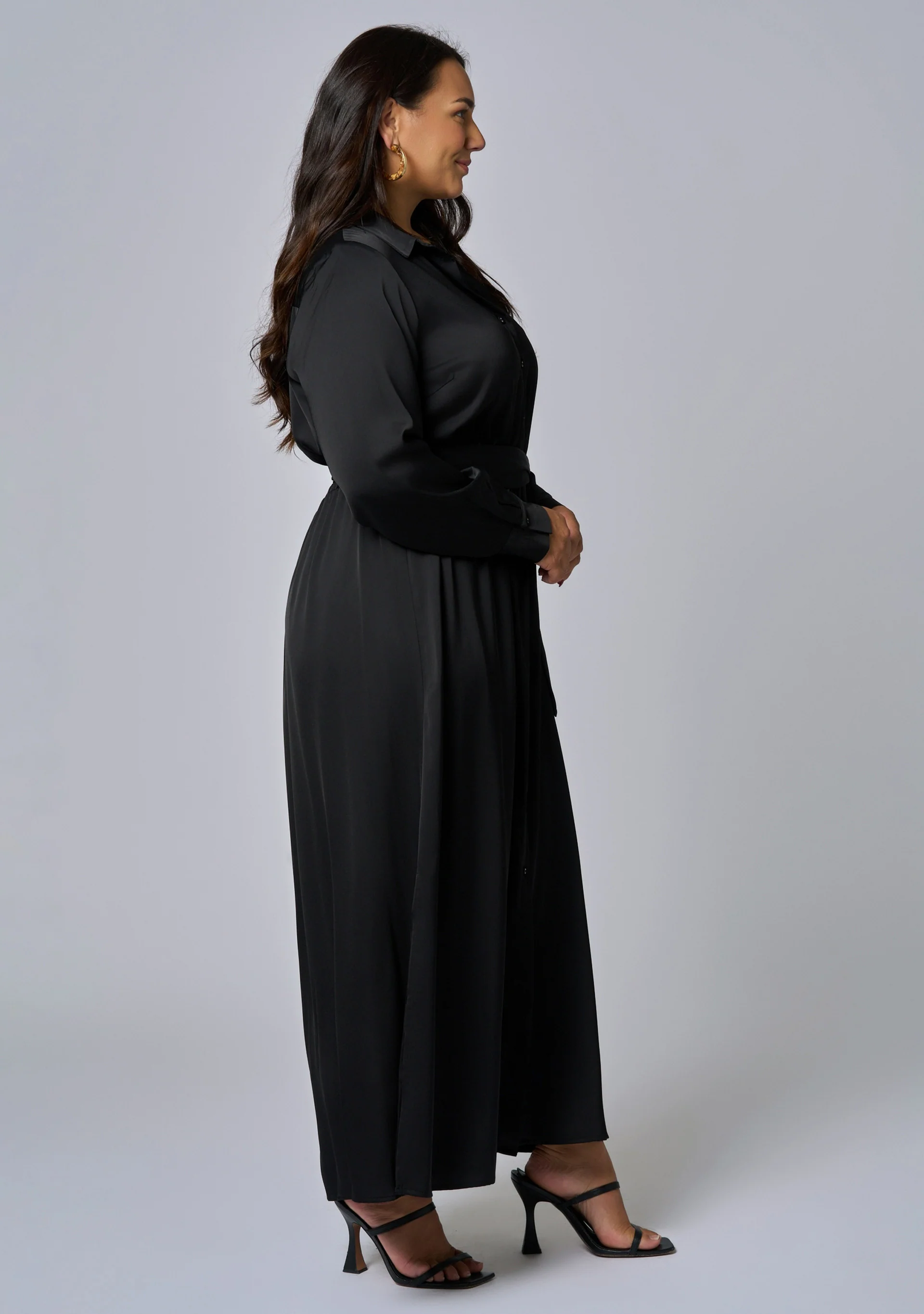 Lesley Satin Maxi Dress - Image 4