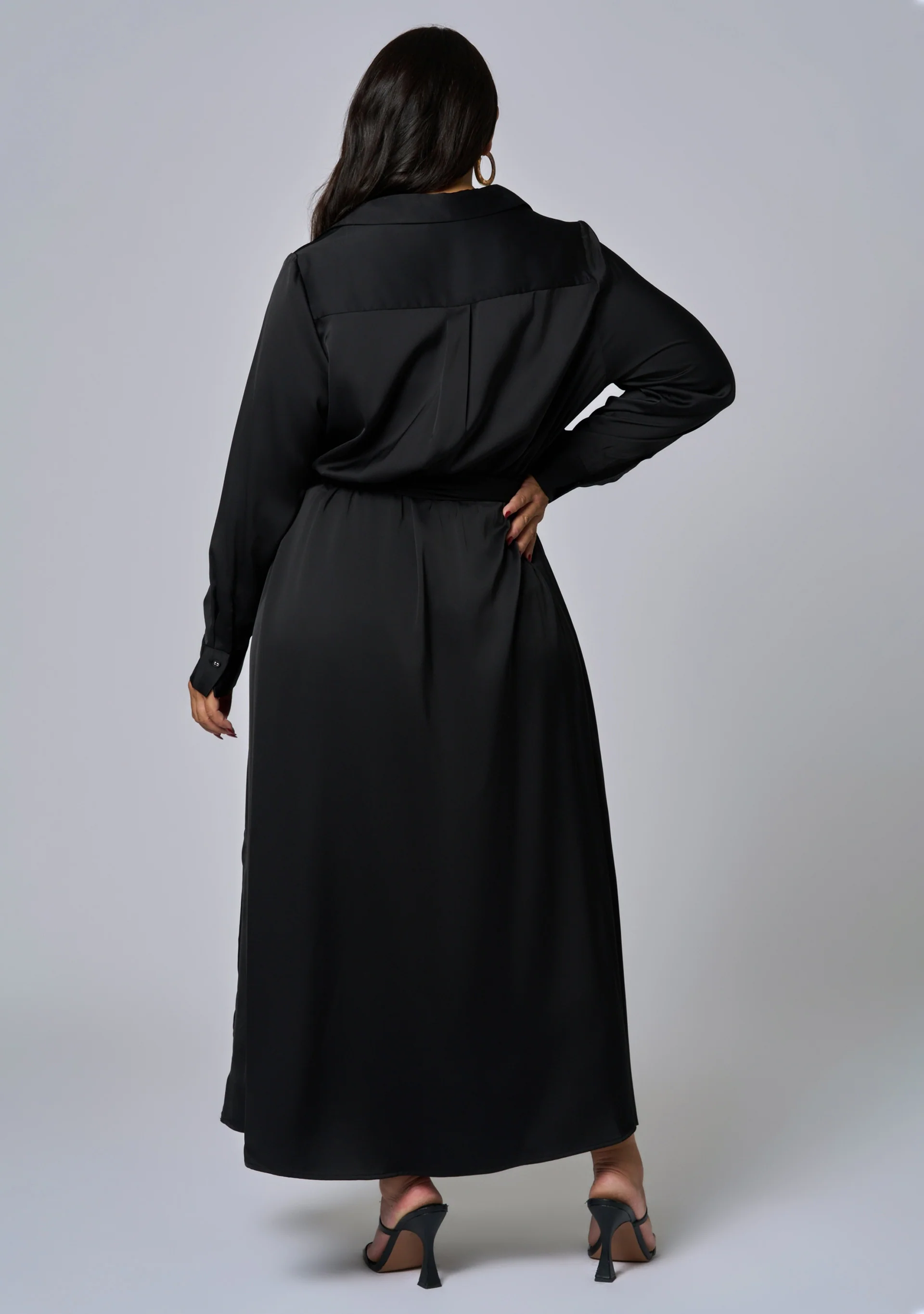 Lesley Satin Maxi Dress - Image 5