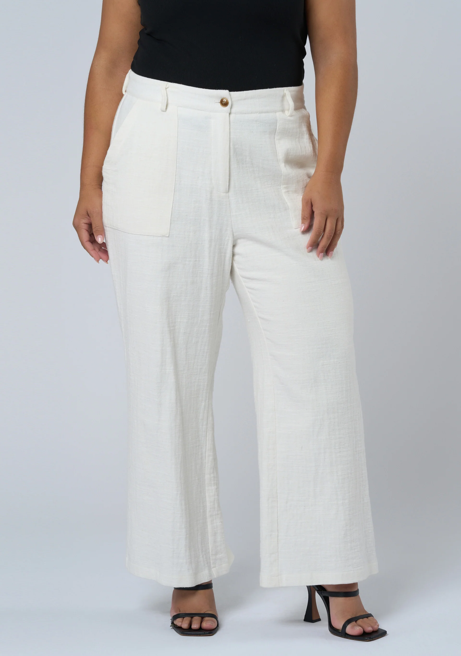 Lila Linen Wide Leg Pant - Image 4