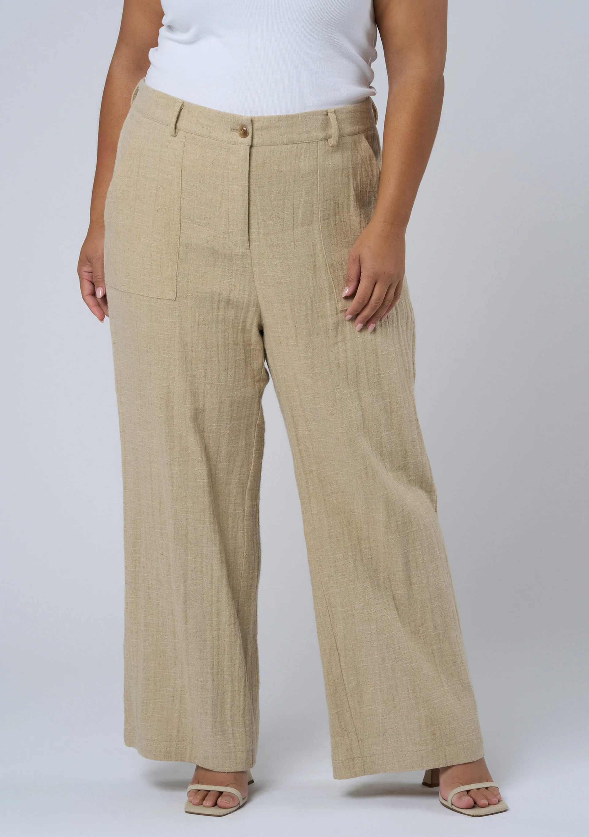 Lila Linen Wide Leg Pant - Image 4