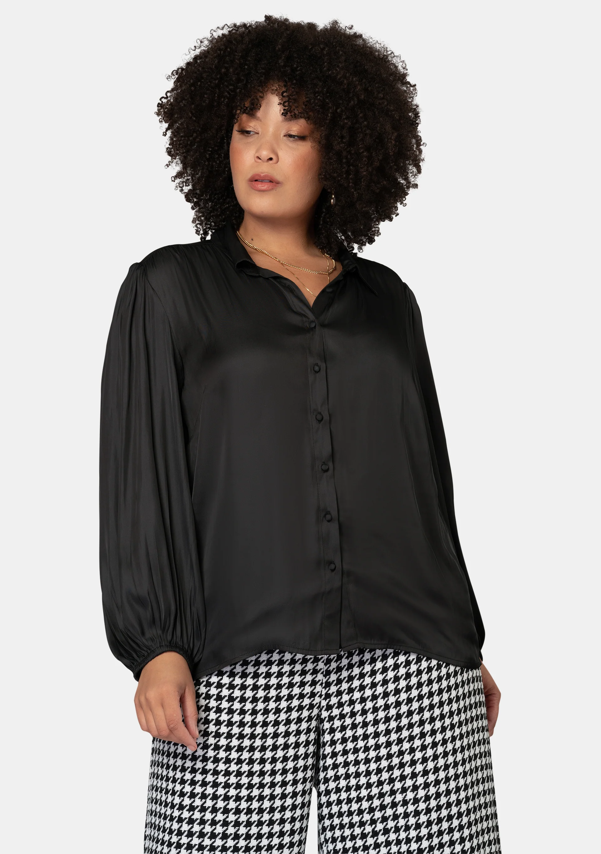 Loren Satin Shirt - Image 3