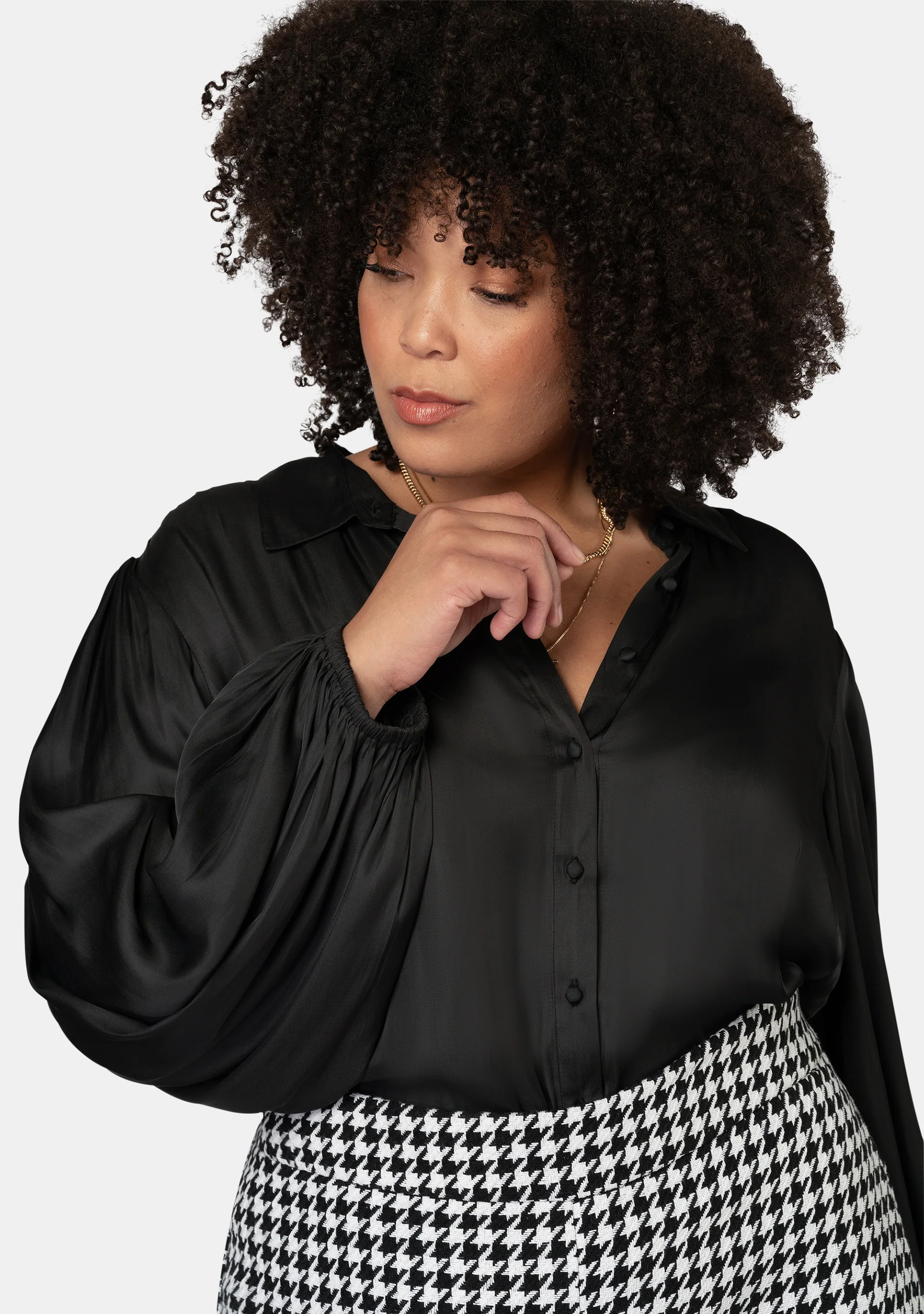 Loren Satin Shirt - Image 6