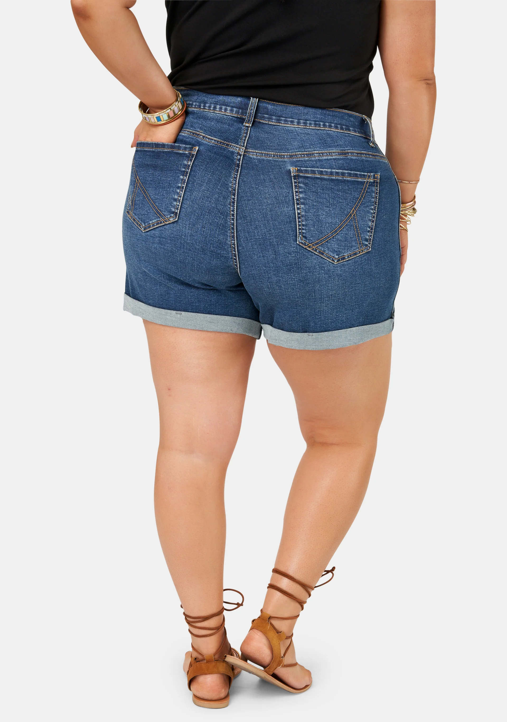 Lorili Distressed Denim Short - Image 5