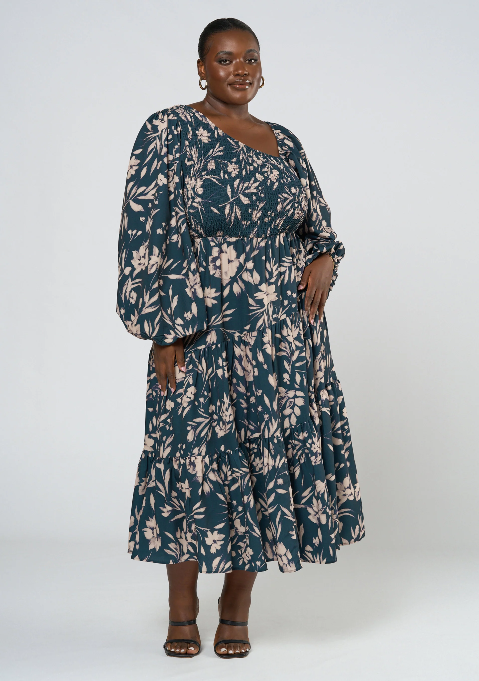 Loris Asymmetric Midi Dress - Image 3