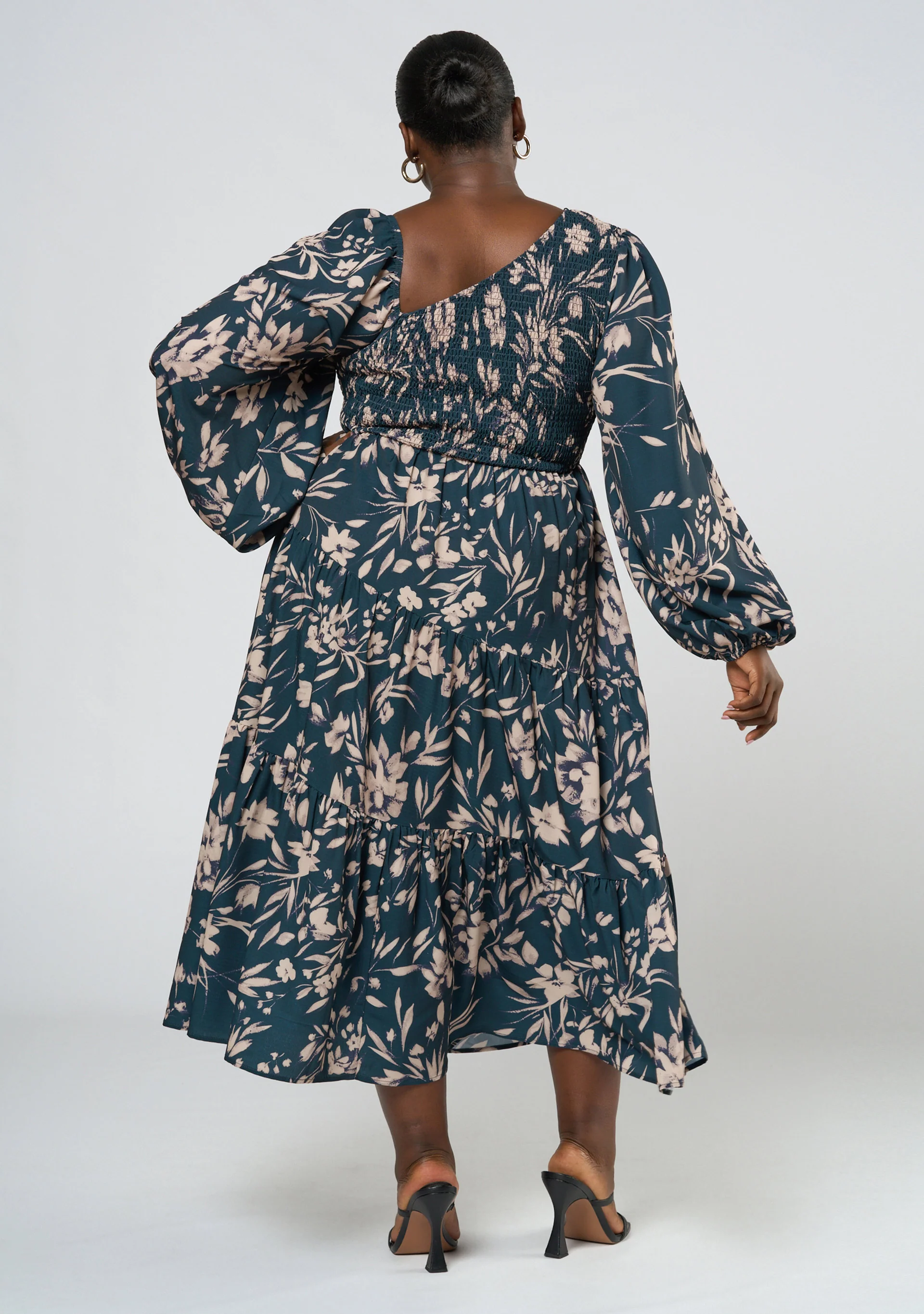 Loris Asymmetric Midi Dress - Image 6