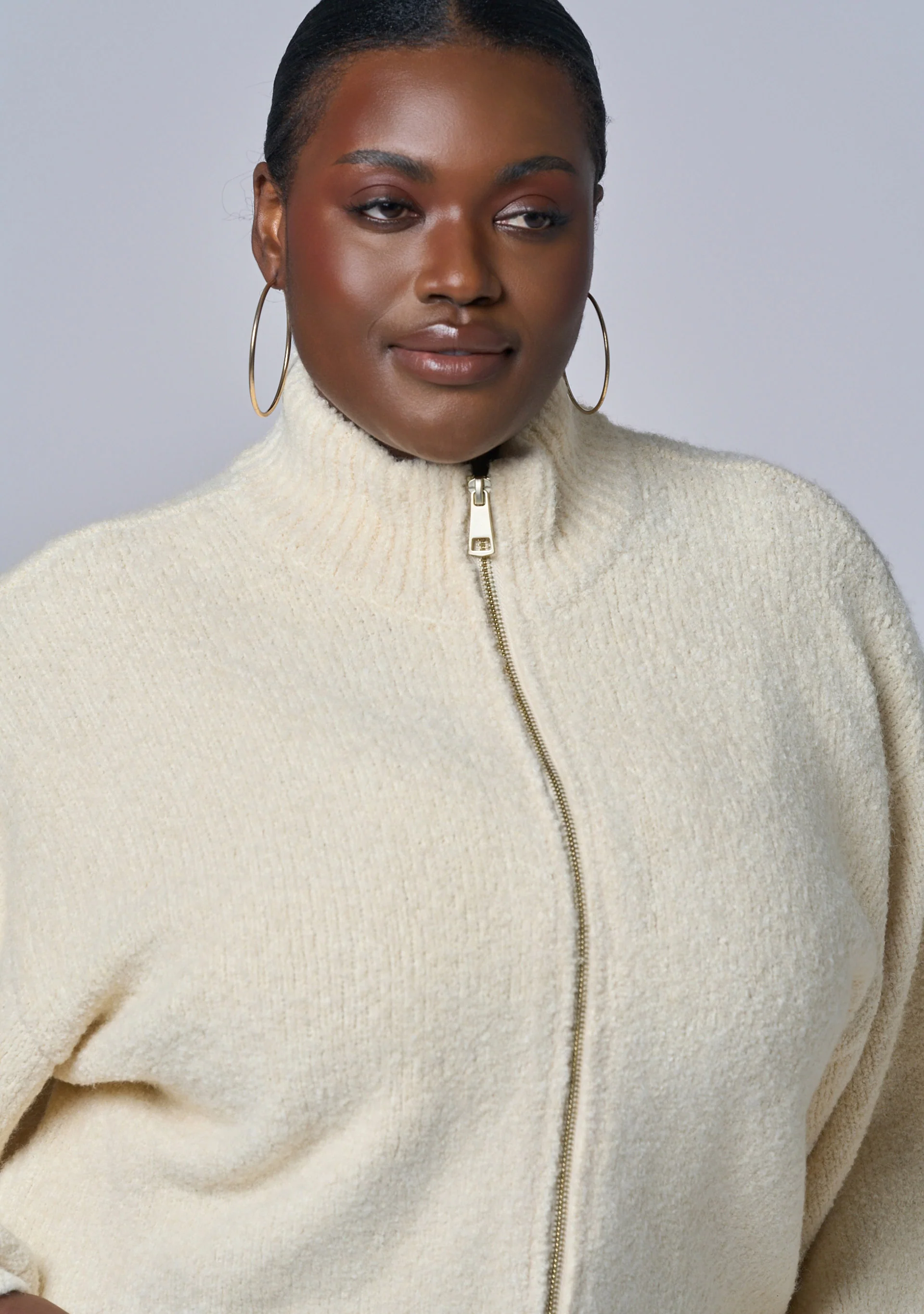 Lunaire Knit Bomber Jacket - Image 6