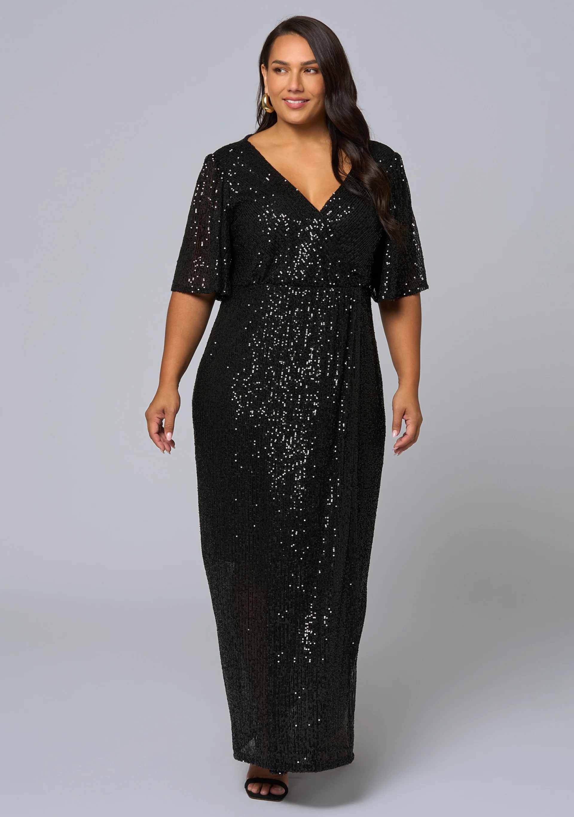 Lure Sequin Maxi Dress