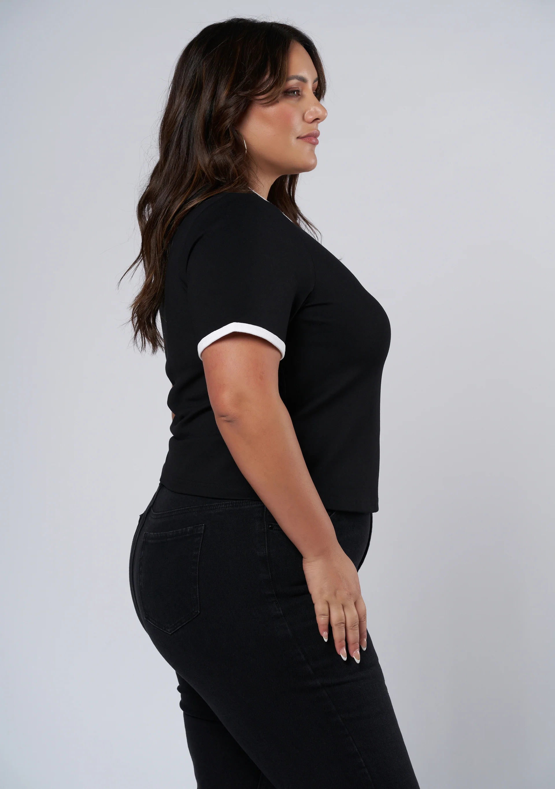 Luxe Contrast Tee - Image 5