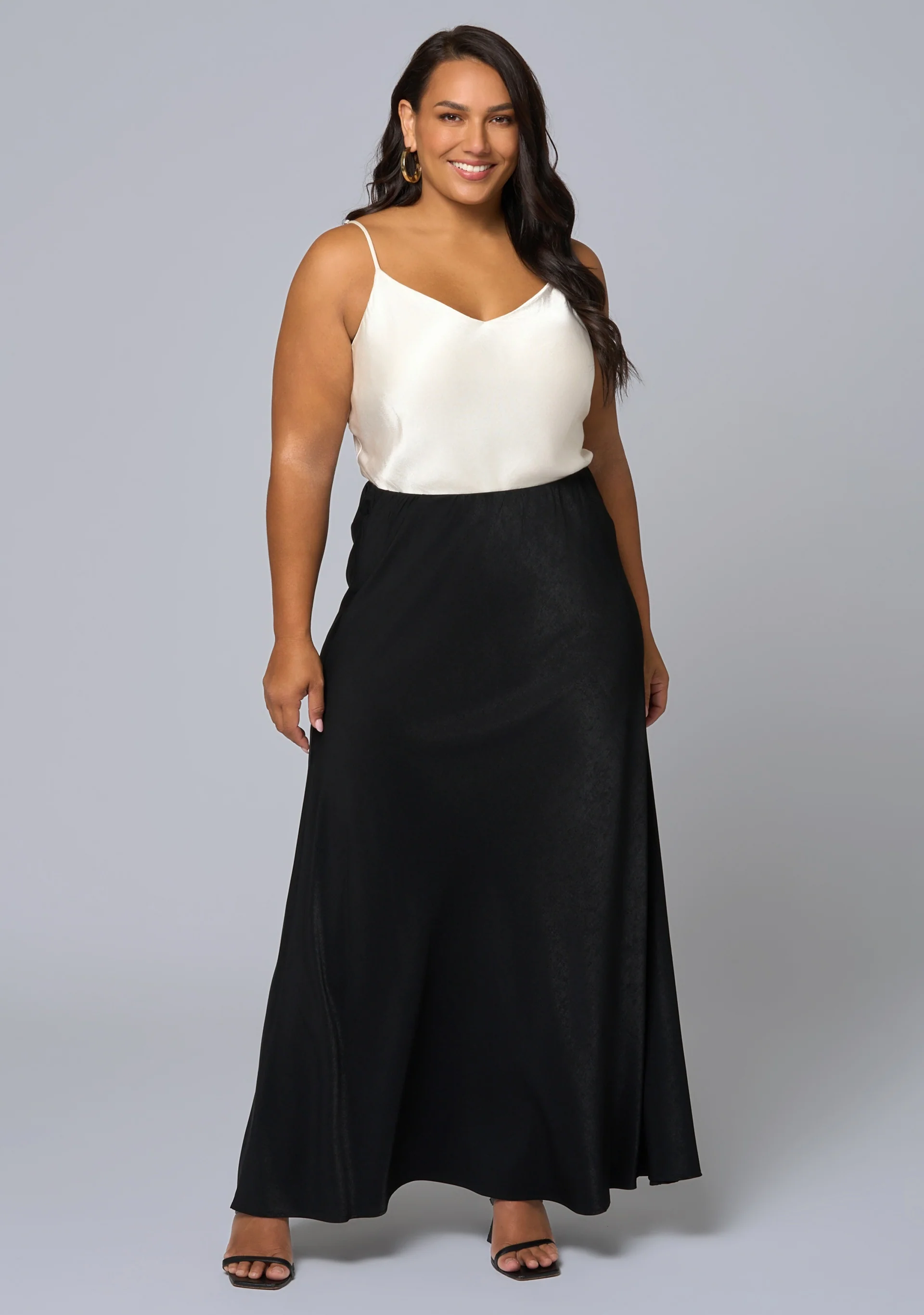 Luxe Satin Maxi Skirt - Image 2