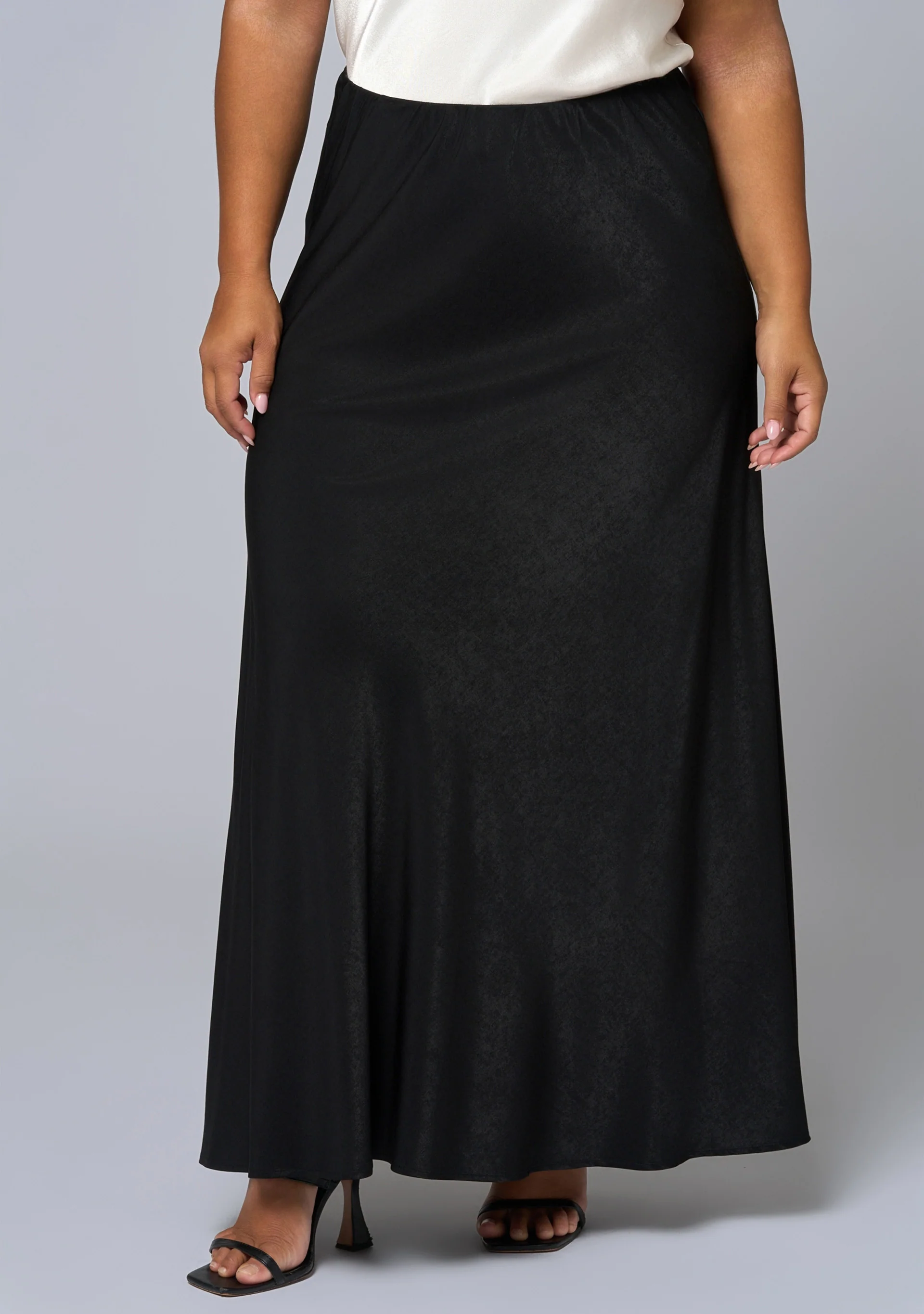 Luxe Satin Maxi Skirt - Image 3