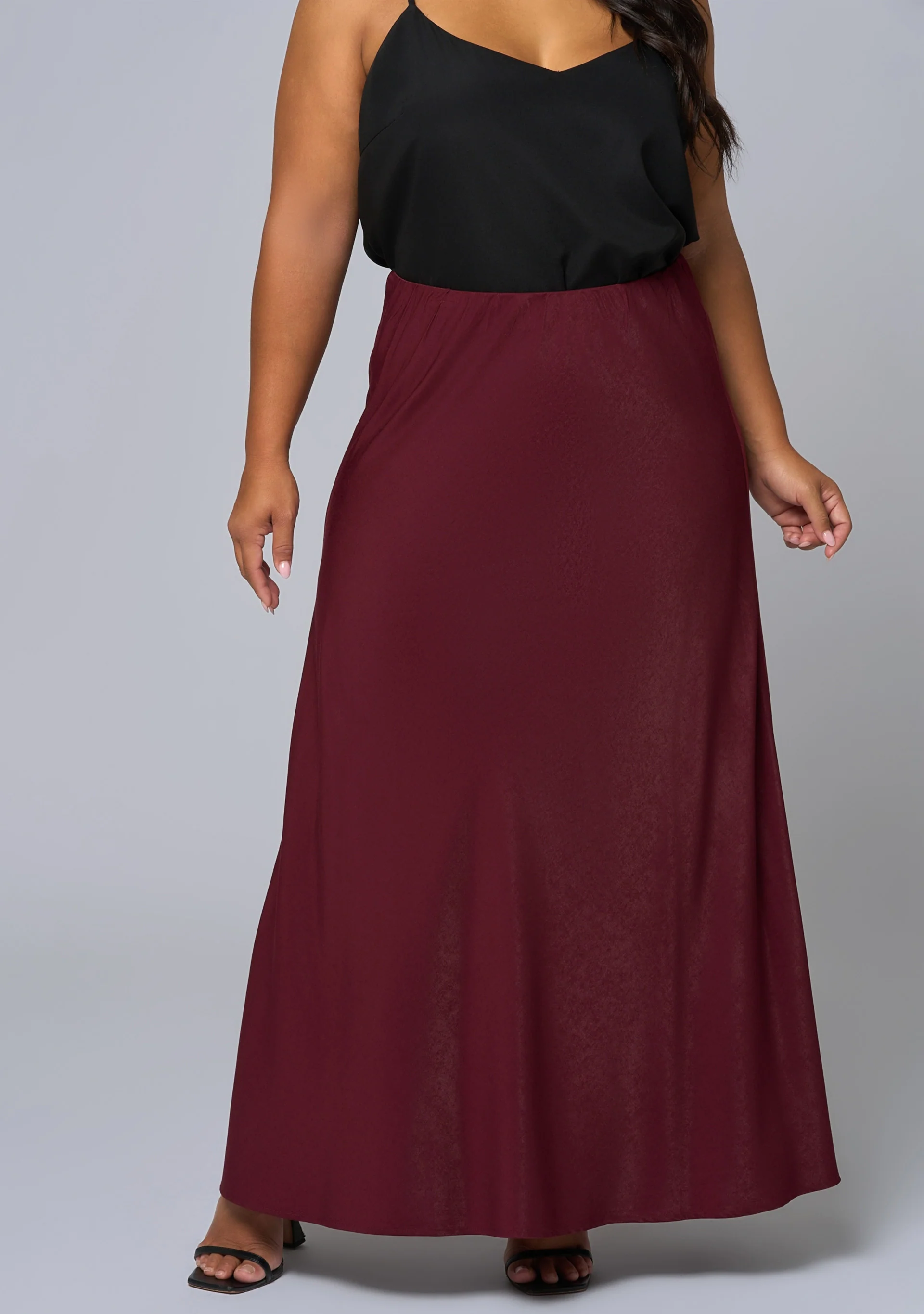 Luxe Satin Maxi Skirt - Image 2