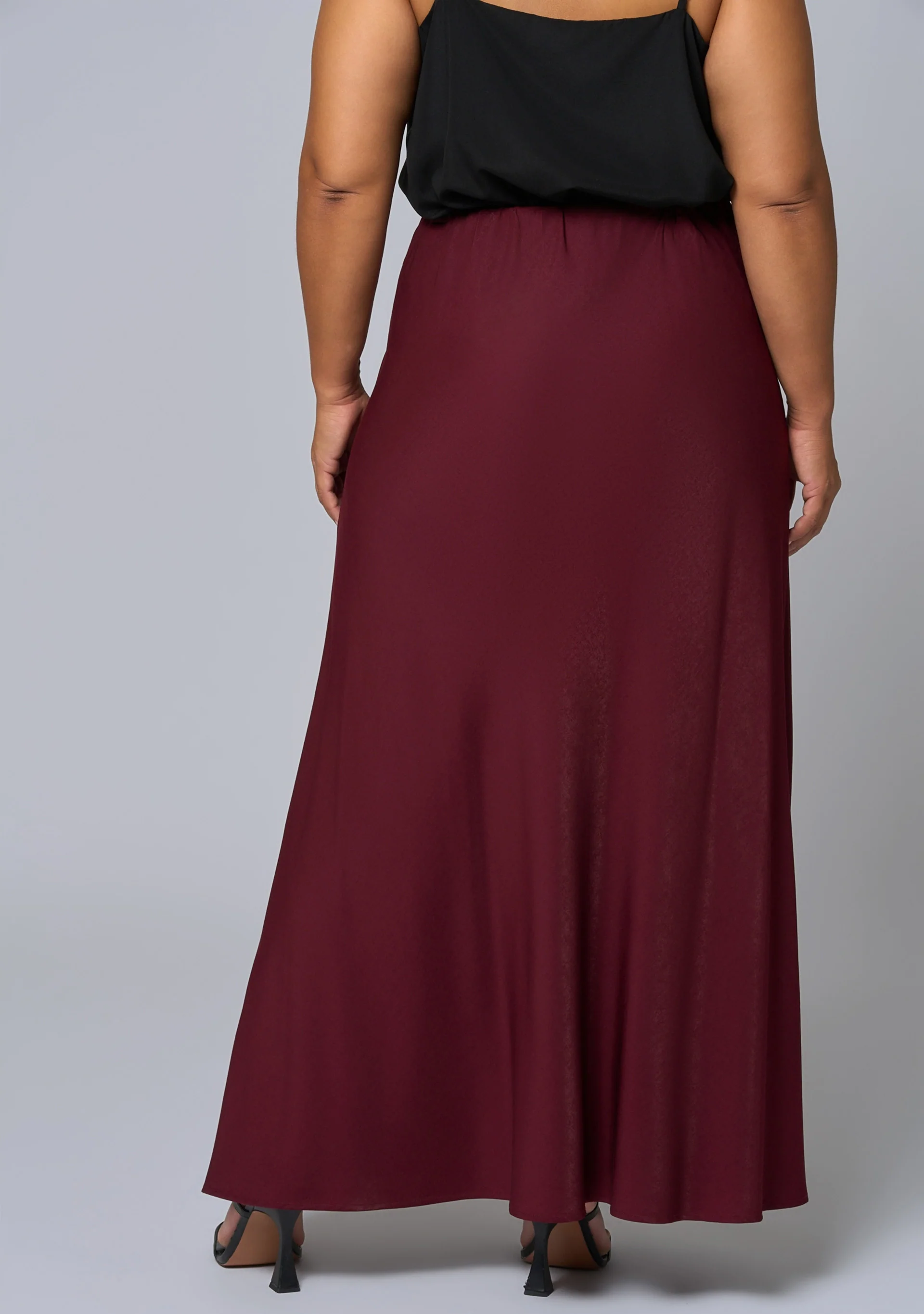 Luxe Satin Maxi Skirt - Image 4