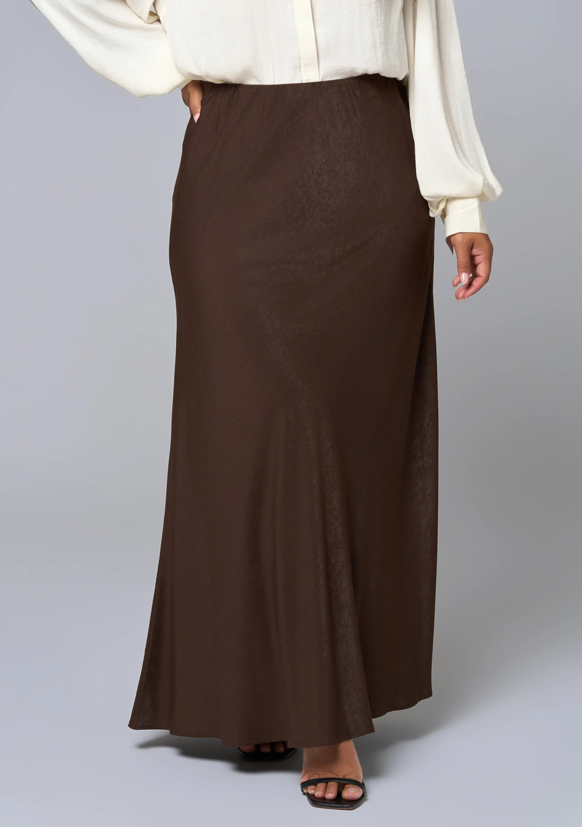Luxe Satin Maxi Skirt - Image 2