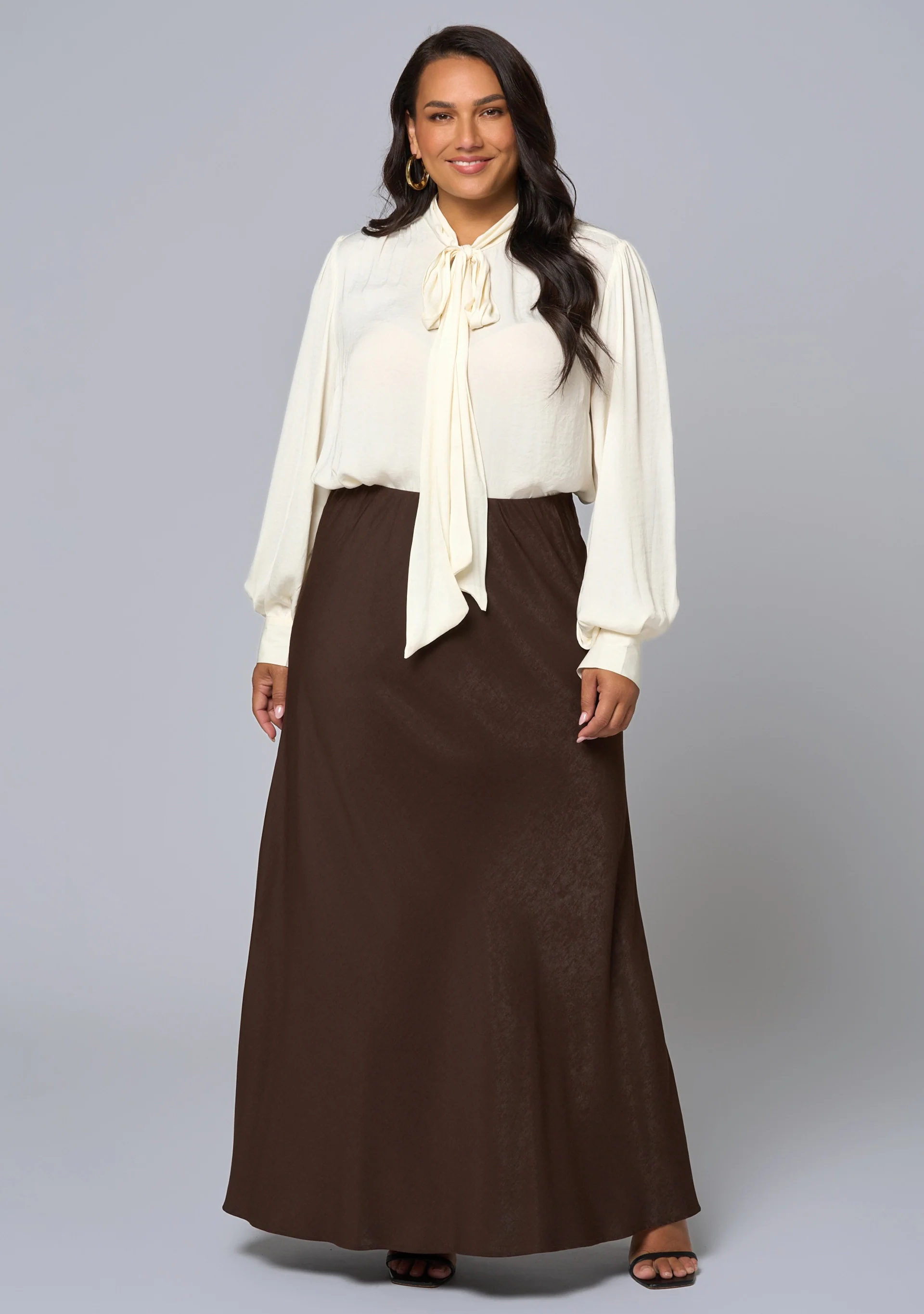 Luxe Satin Maxi Skirt - Image 3