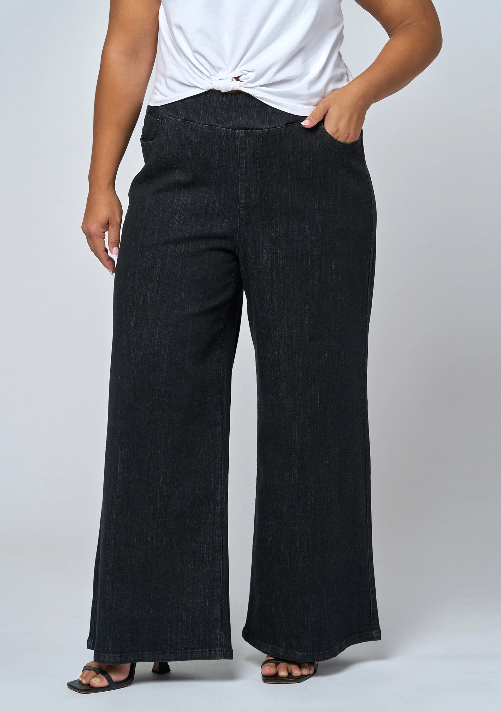 Luxe Wide Leg Comfort Waist Jean - Image 2