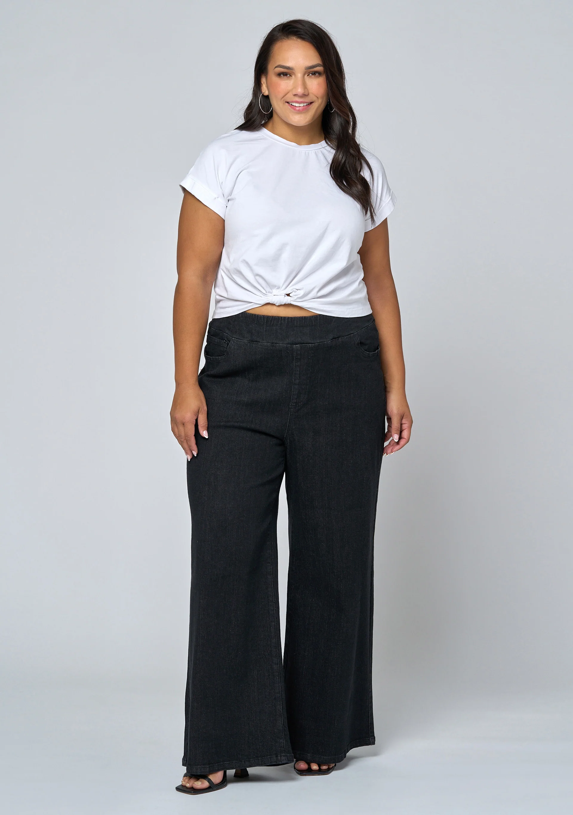 Luxe Wide Leg Comfort Waist Jean - Image 5