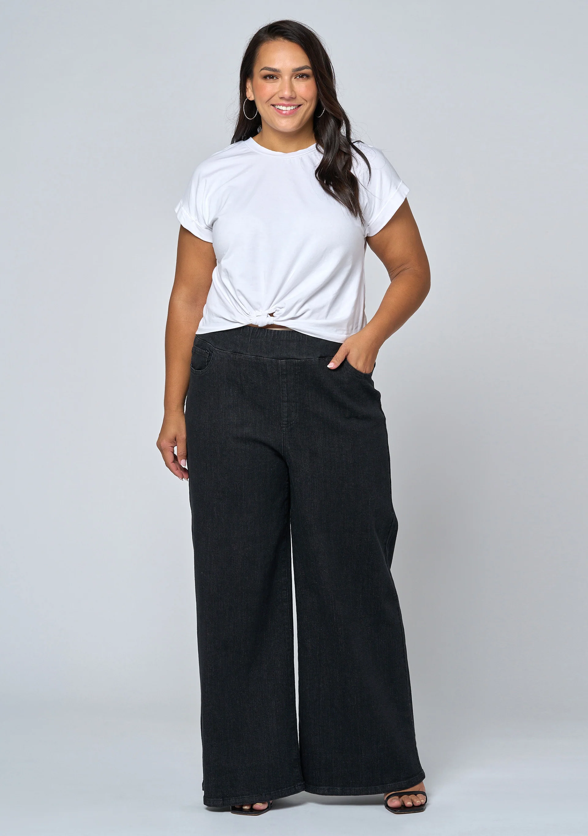 Luxe Wide Leg Comfort Waist Jean - Image 7