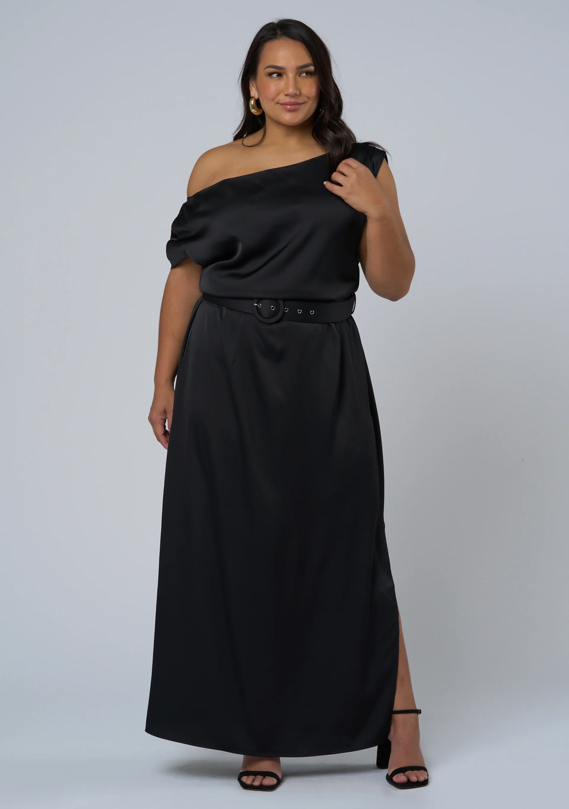Magnetic Satin Maxi Dress - Image 2
