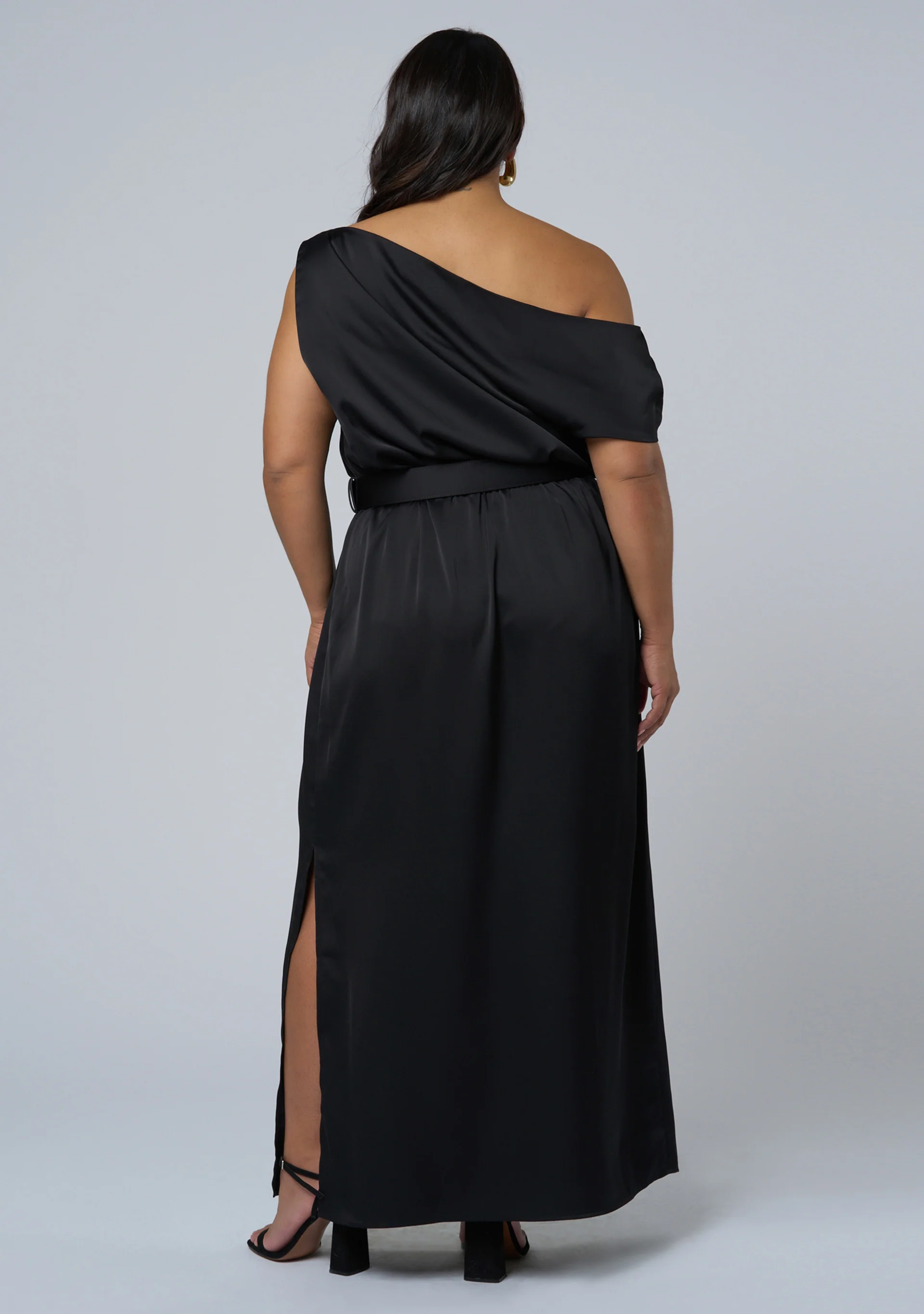 Magnetic Satin Maxi Dress - Image 5