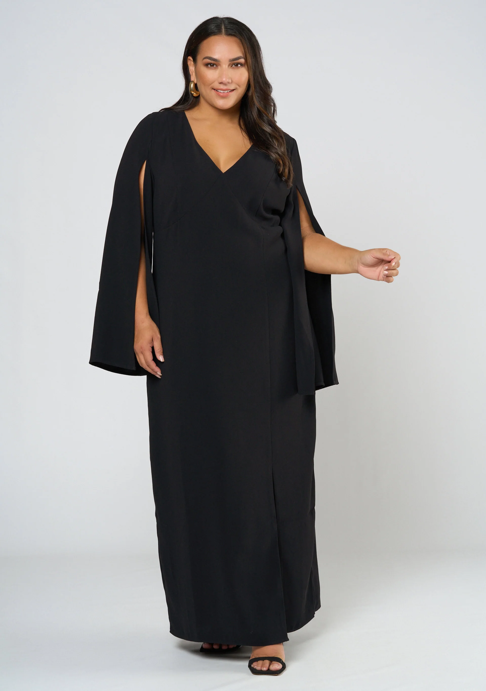 Main Character Maxi Cape Dress - Image 4