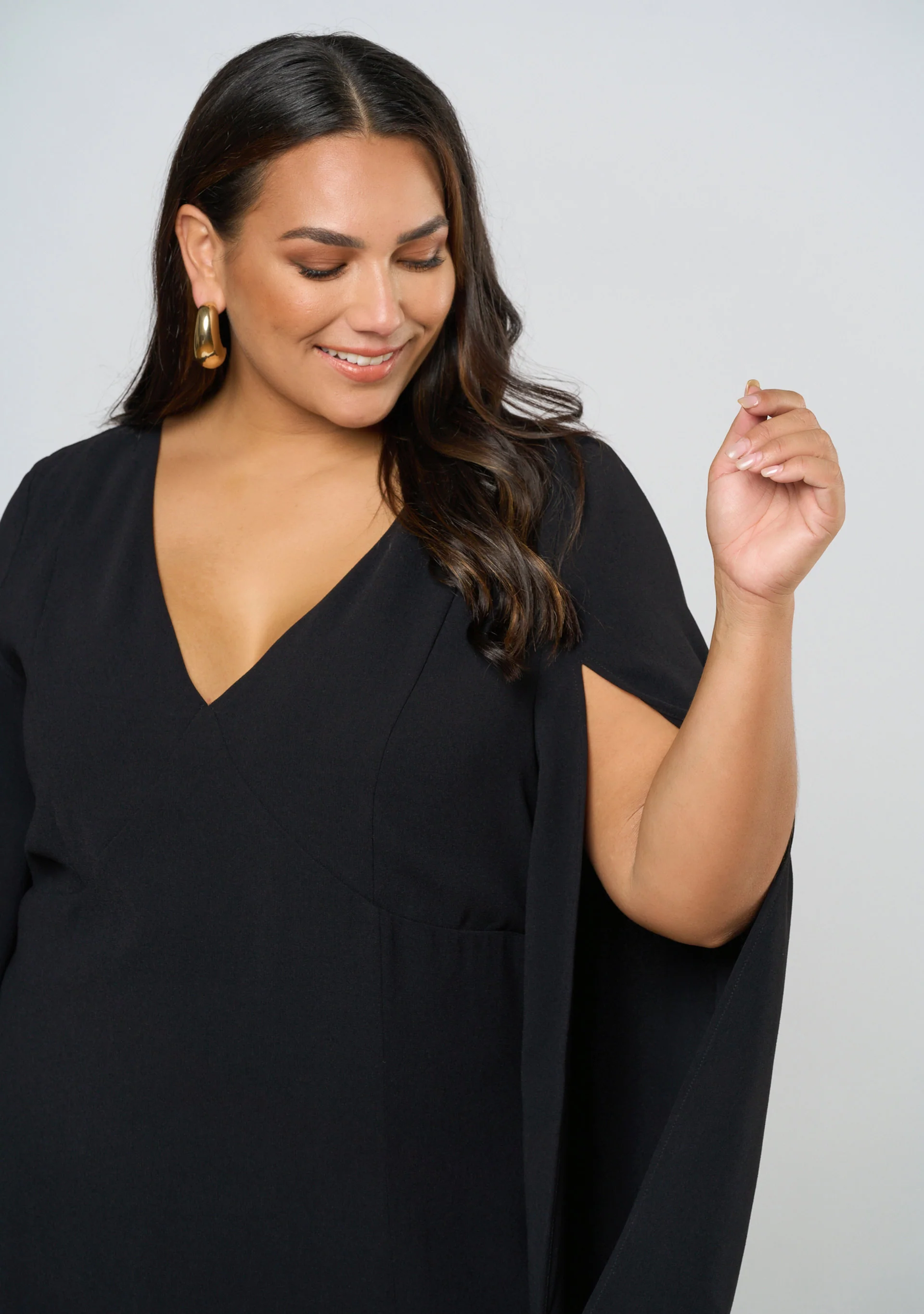 Main Character Maxi Cape Dress - Image 7