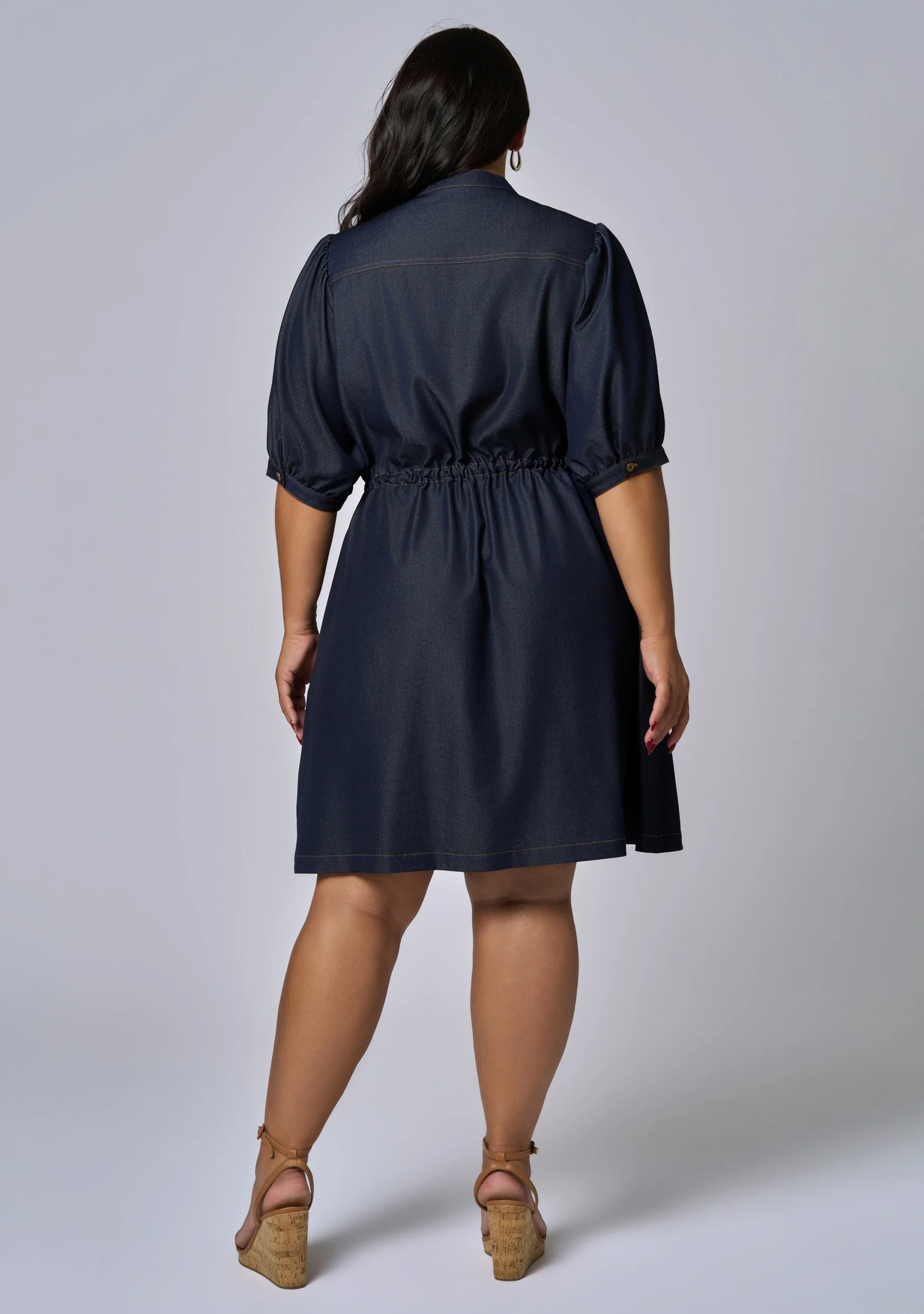 Marley Chambray Mini Dress - Image 5