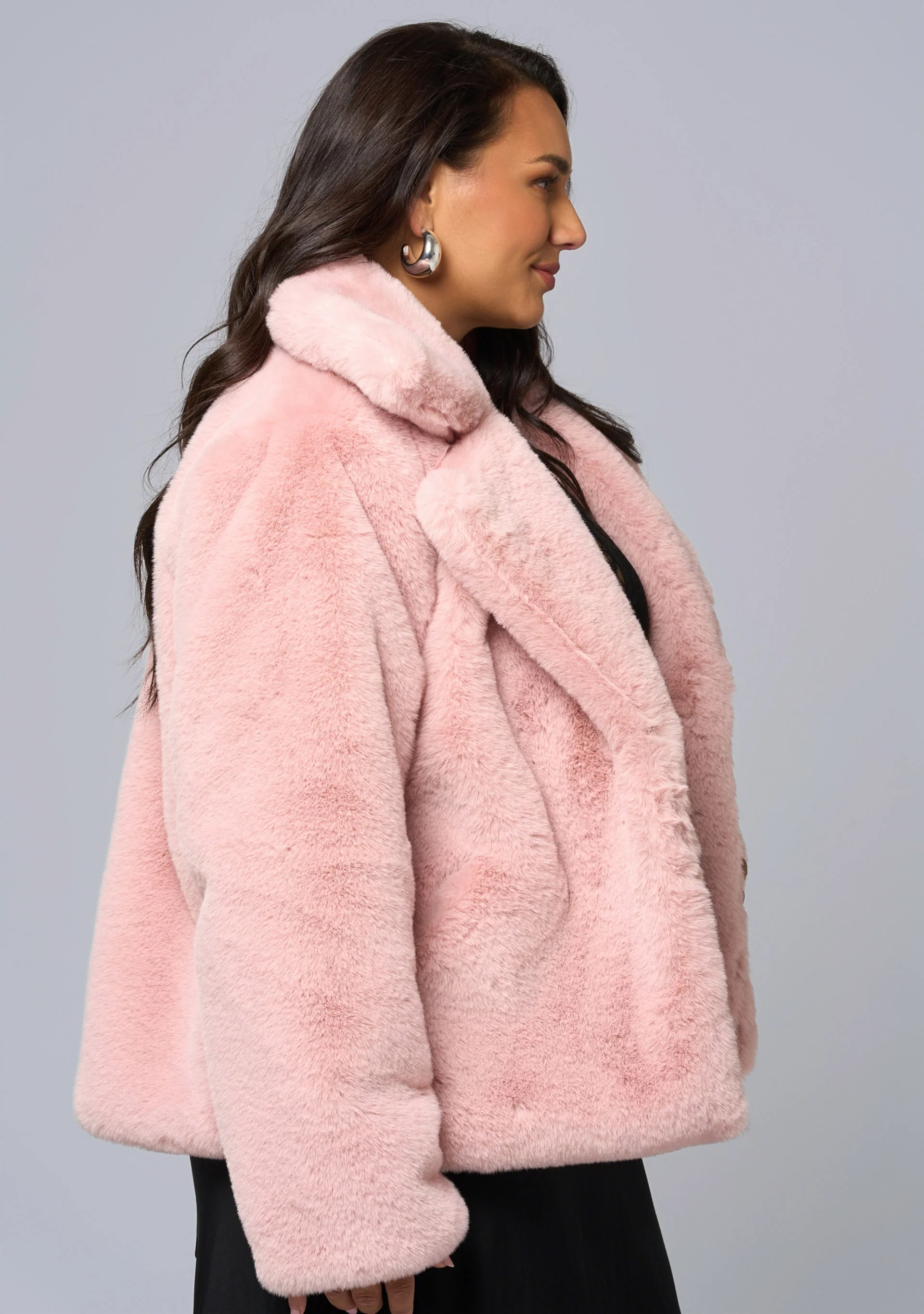 Midnight Aura Fur Jacket - Image 4