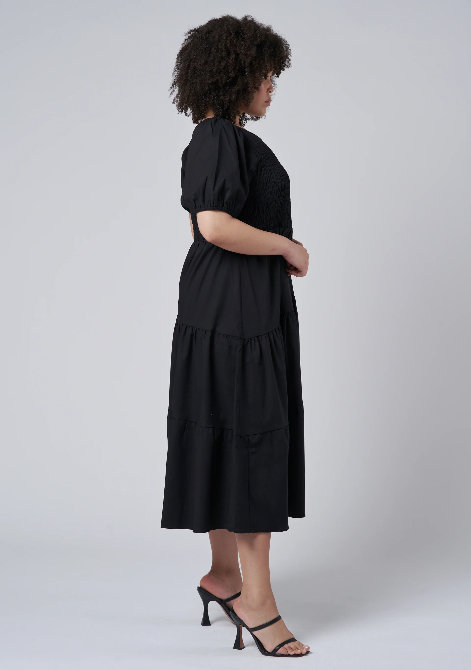 Miley Asymmetric Midi Dress - Image 4