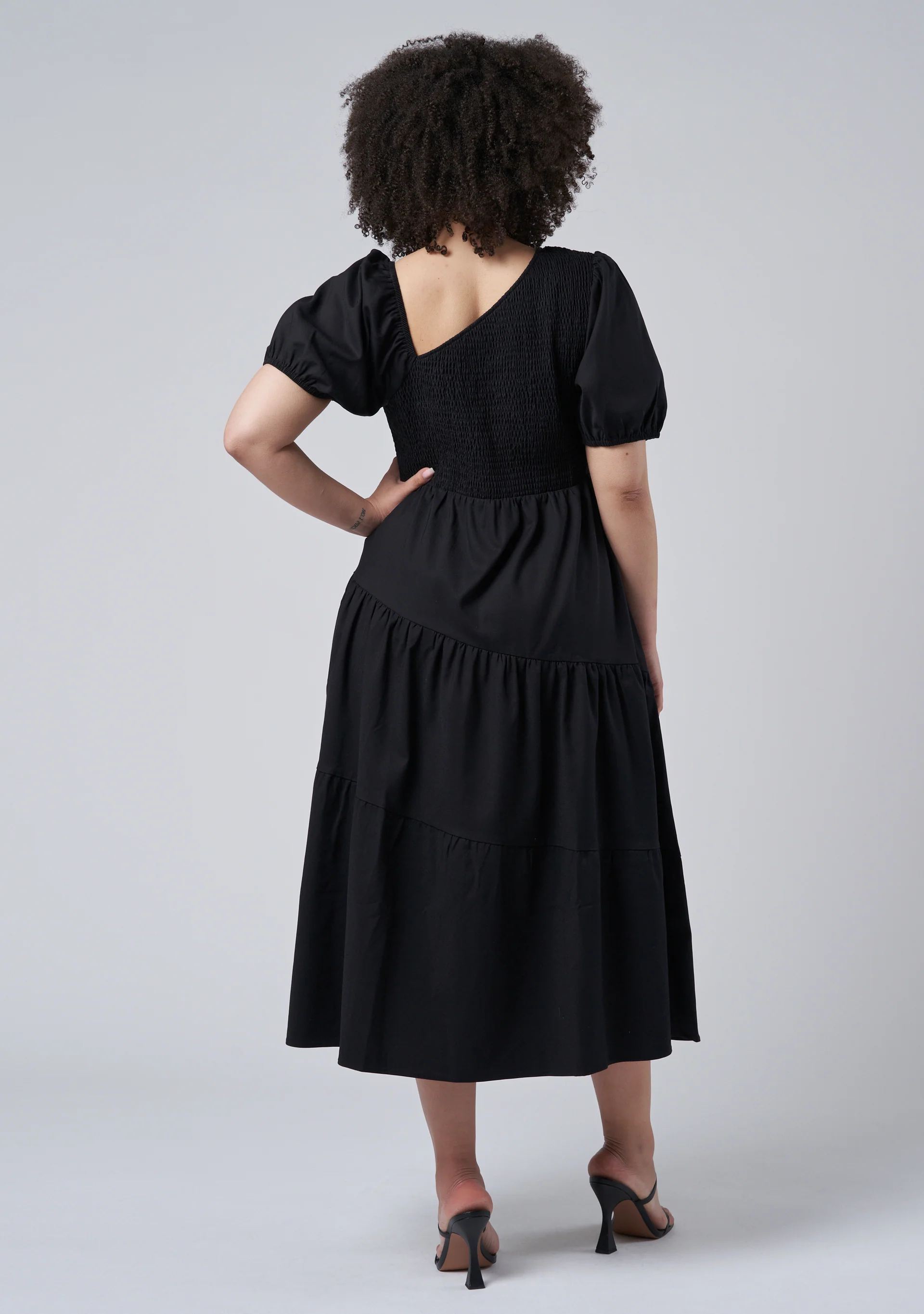 Miley Asymmetric Midi Dress - Image 5