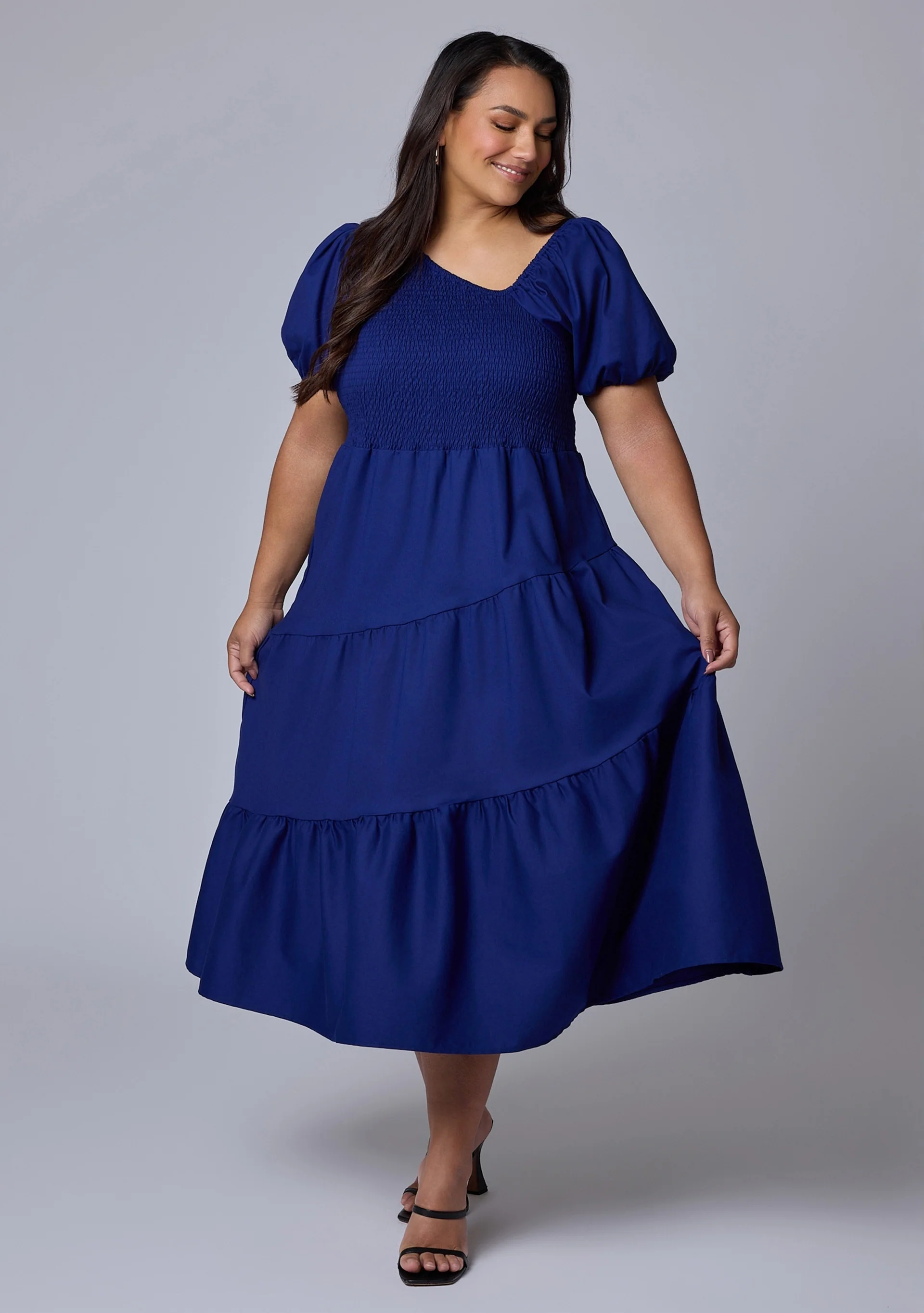 Miley Asymmetric Midi Dress - Image 3